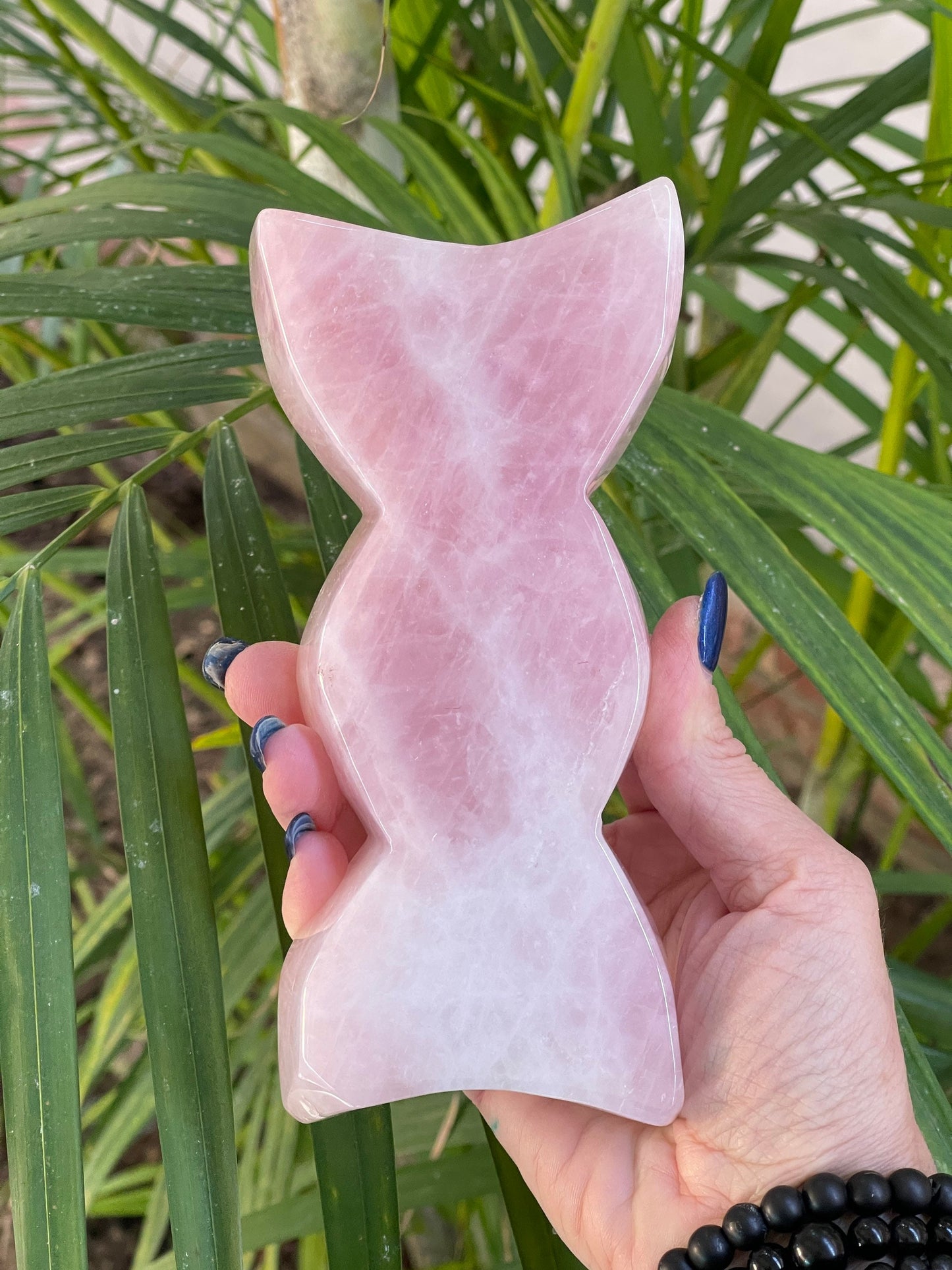 Rose Quartz Moon Dish, Triple Moon Dish, Rose Quartz, Home Decor, Altar, Reiki, Energy Clearing, Dish, Goddess, Home Decor