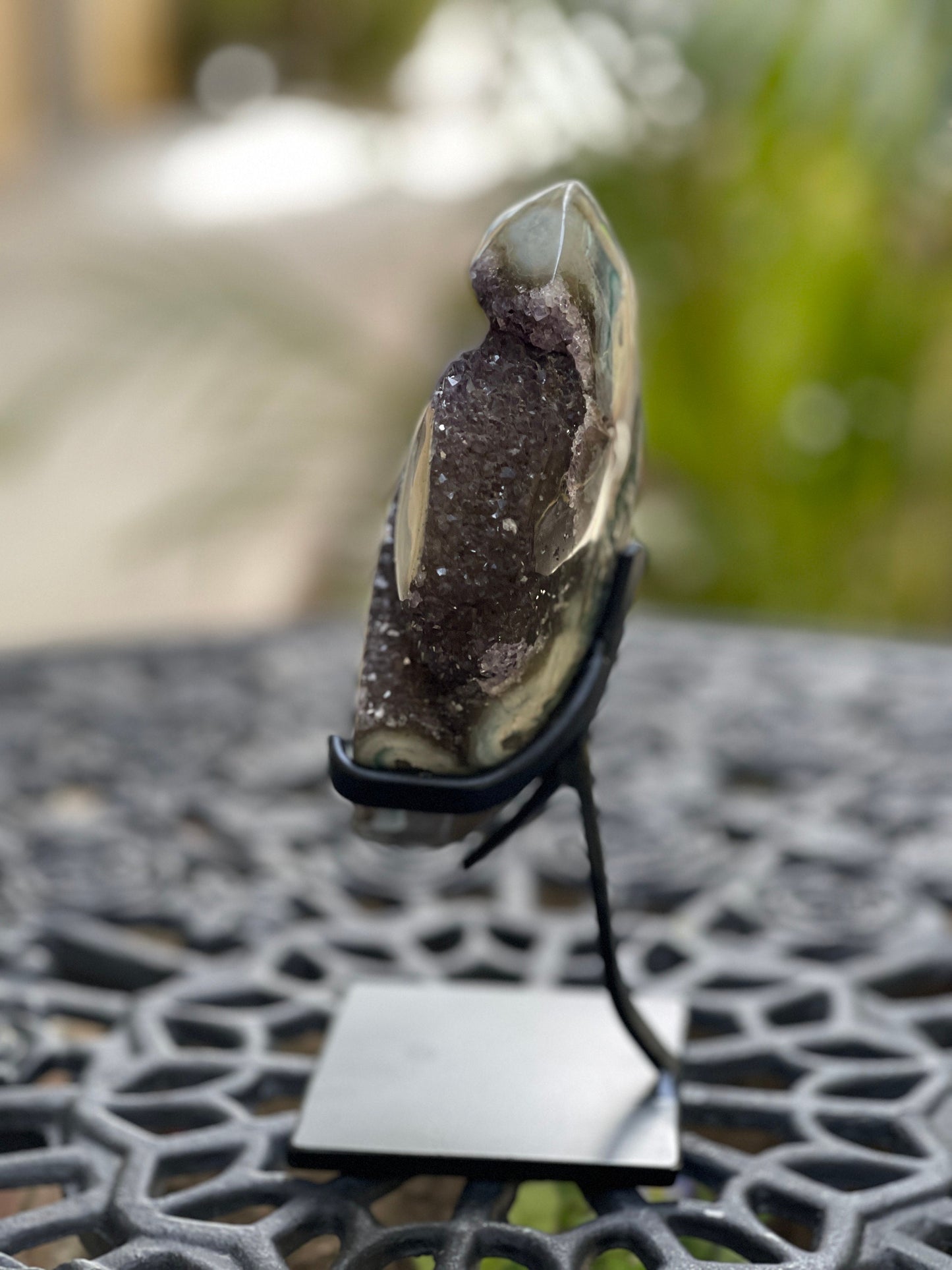 Amethyst Freeform on Stand, AAA Amethyst, Amethyst, Statement Crystals, Home Decor, Crystals, Meditation, Reiki, Altar, Jasper