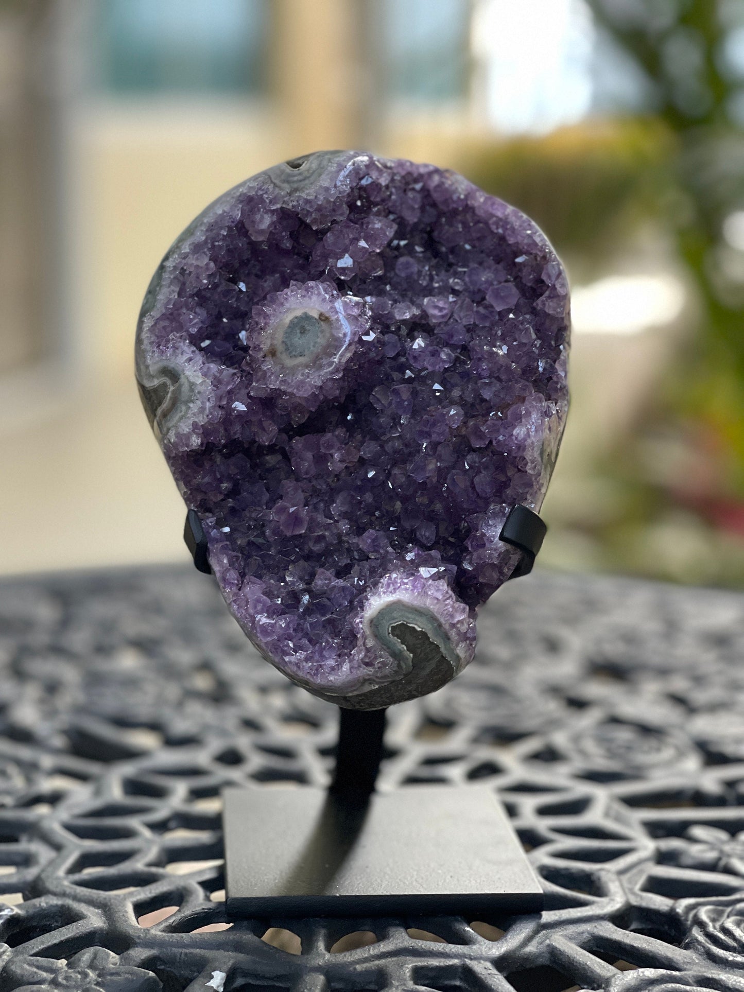 High Quality Amethyst Freeform on Stand, Amethyst, Statement Crystals, Home Decor, Crystals, Meditation, Reiki, Home Accessories