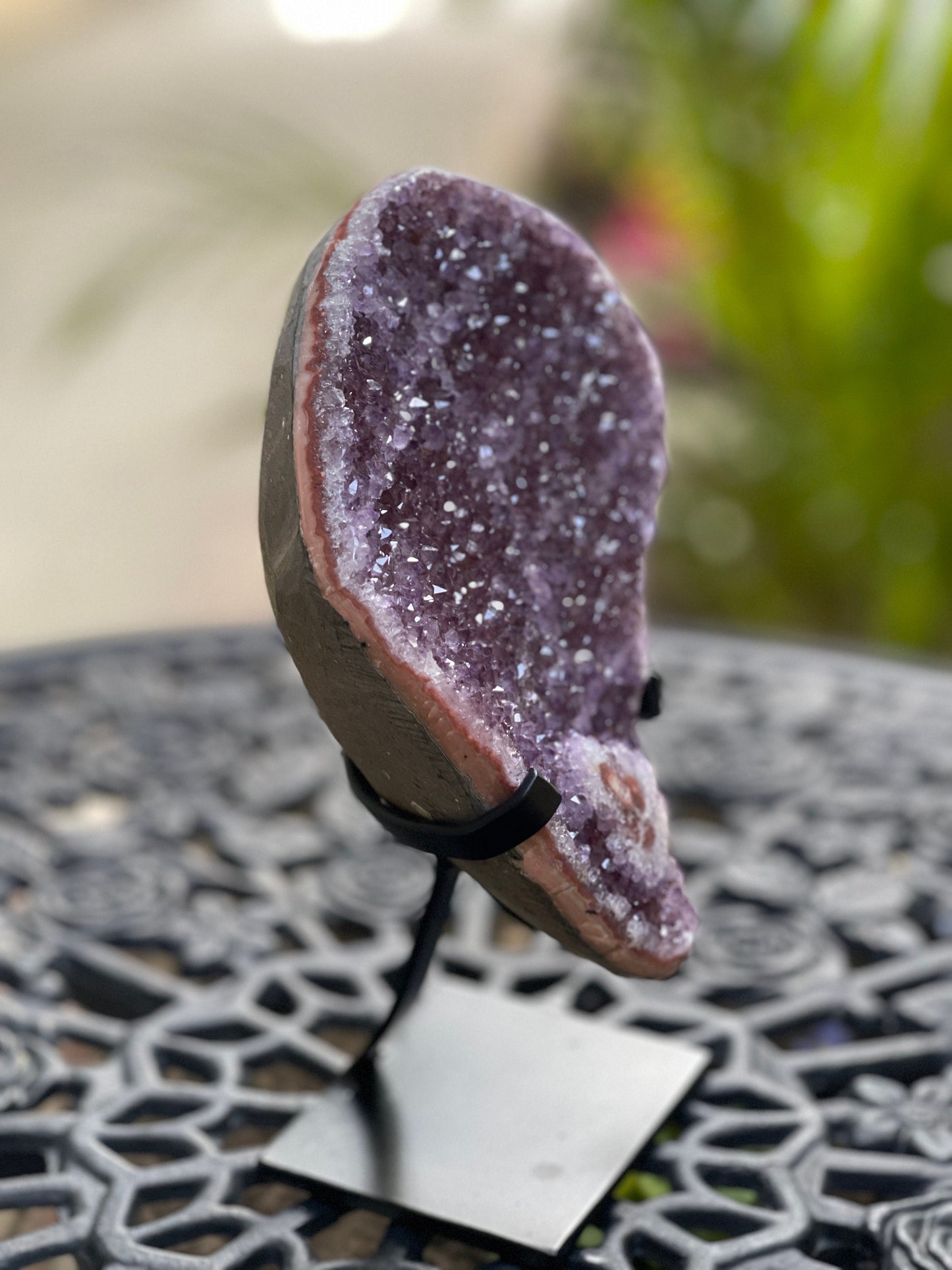 Amethyst Freeform on Stand, AAA Amethyst, Amethyst Stalactite, Statement Crystals, Home Decor, Crystals, Meditation, Black Friday Sale