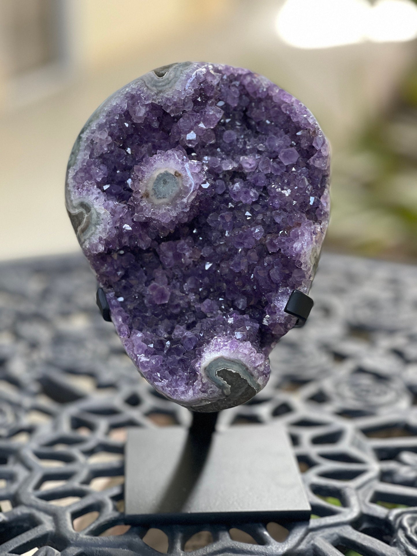 High Quality Amethyst Freeform on Stand, Amethyst, Statement Crystals, Home Decor, Crystals, Meditation, Reiki, Home Accessories