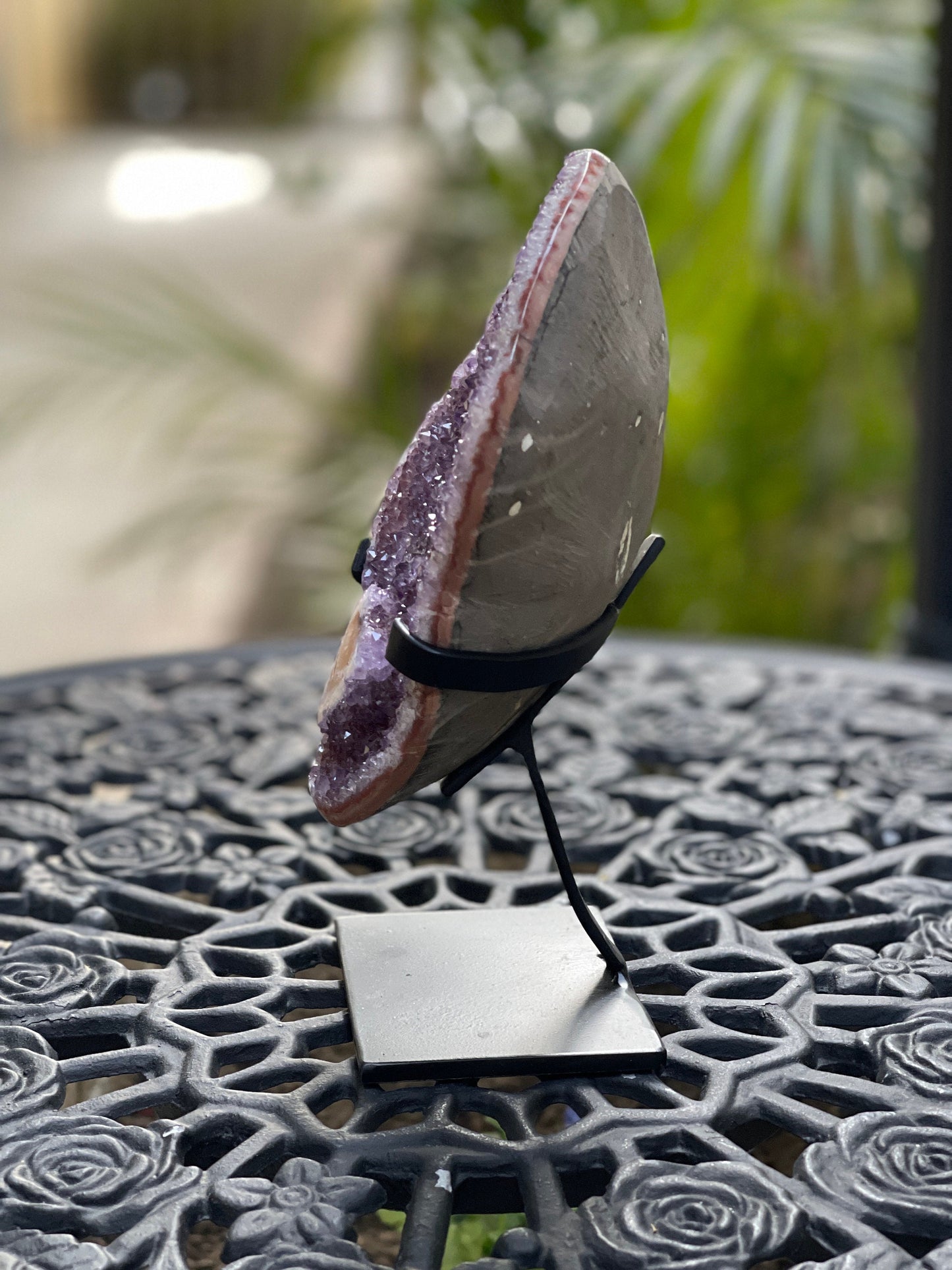Amethyst Freeform on Stand, AAA Amethyst, Amethyst Stalactite, Statement Crystals, Home Decor, Crystals, Meditation, Black Friday Sale