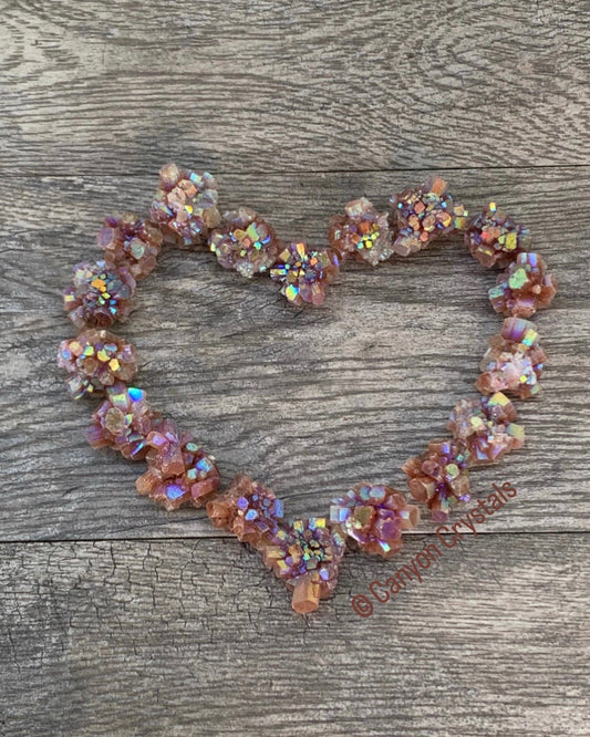 1 Small Aura Aragonite Star Cluster, Angel Aura, Aura Crystals, Aura Quartz, Rainbow Aura, Spiritual Tools, Rocks and Geodes, Home Decor