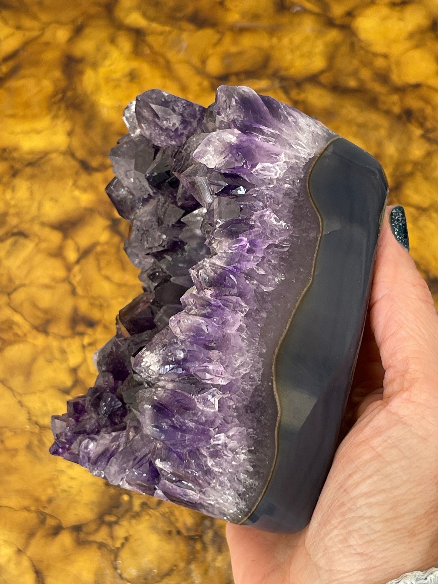 Large Amethyst Candleholder, Amethyst Votive Holder, Air Plant, Home Accessories, Home Decor, Amethyst, Reiki, Meditation tools