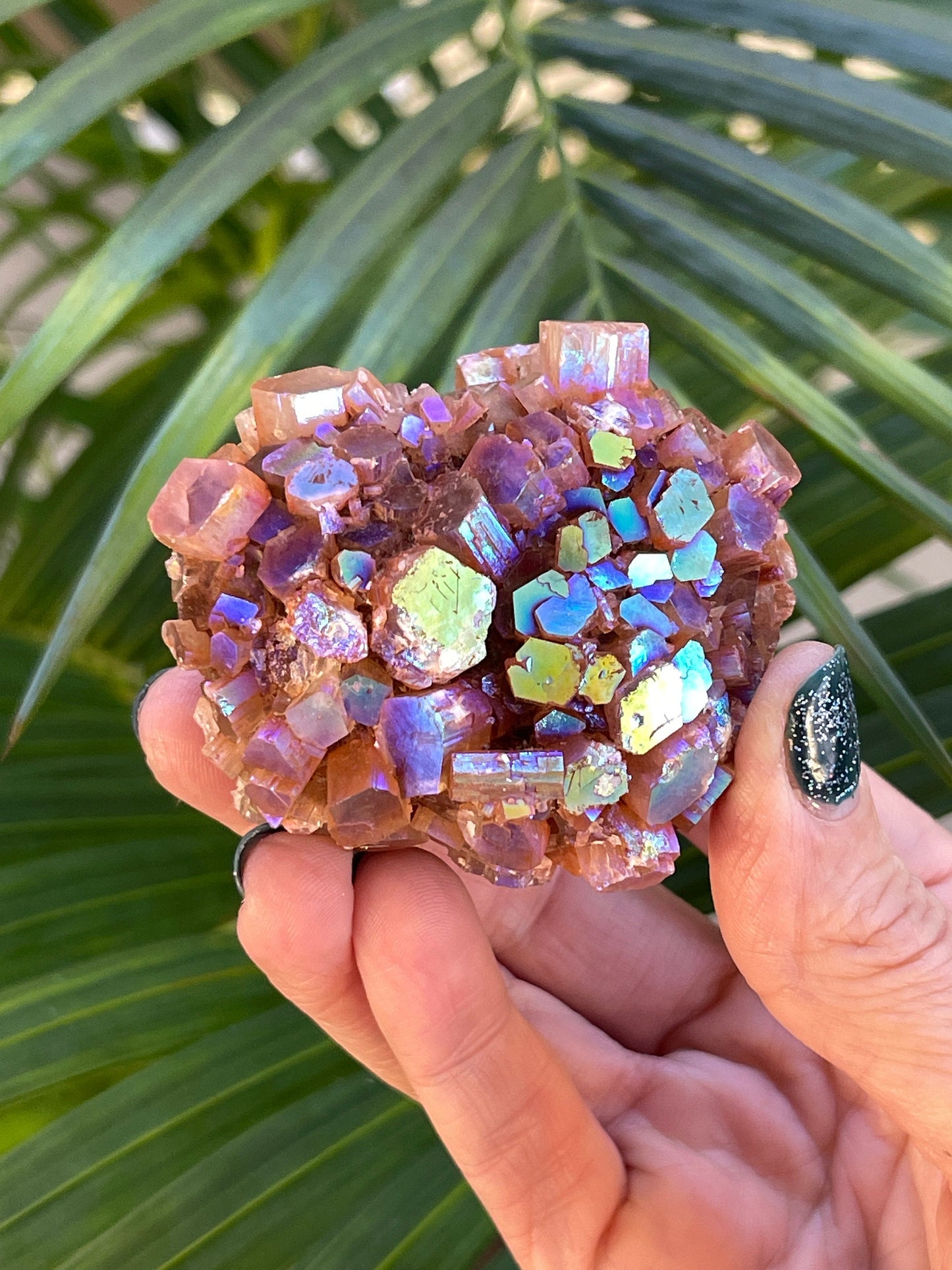 Large Angel Aura Aragonite Star Cluster, Aura Crystals, Aura Quartz, Rainbow Aura, Spiritual Tools, Rocks and Geodes,Home Decor, Custom Aura