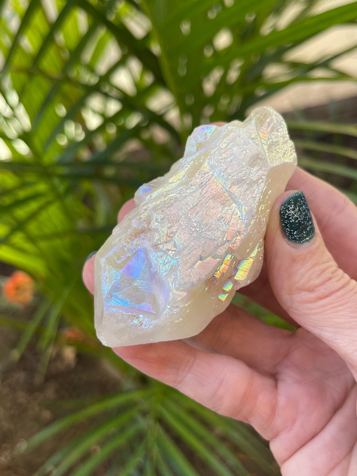 Angel Aura Candle Quartz Point, Aura Quartz Cluster, Aura Crystals, Home Decor, Quartz, Reiki, Chakra, Meditation tools