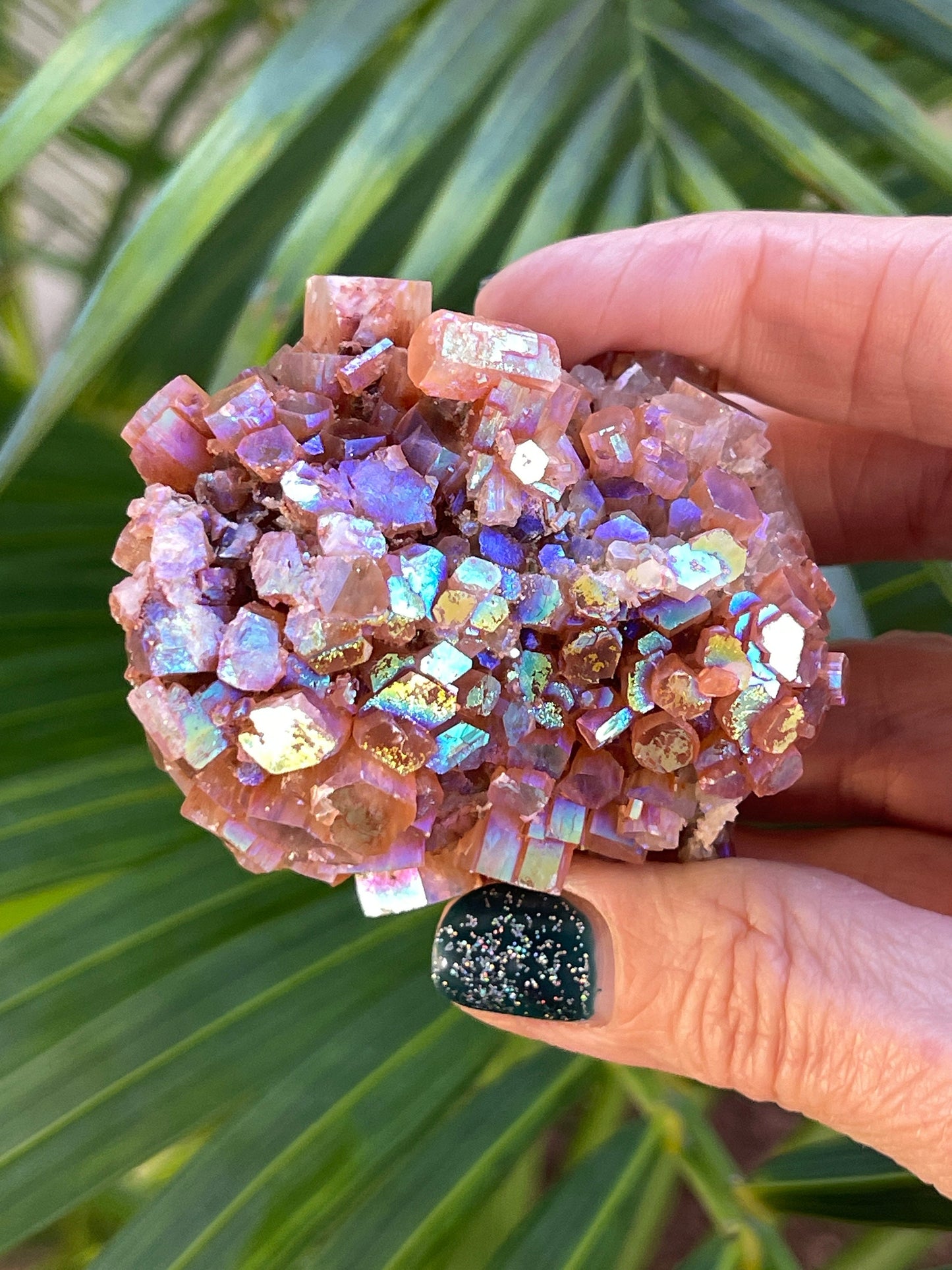 Large Angel Aura Aragonite Star Cluster, Aura Crystals, Aura Quartz, Rainbow Aura, Spiritual Tools, Rocks and Geodes,Home Decor, Custom Aura