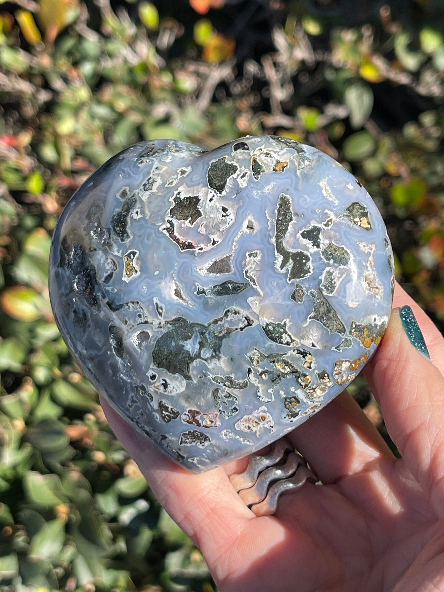 Cosmic Jasper Heart, Cosmic Jasper Carvings, Heart Crystals, Home Decor, Ocean Jasper, Home Accessories, Gifts for Crystal Lovers