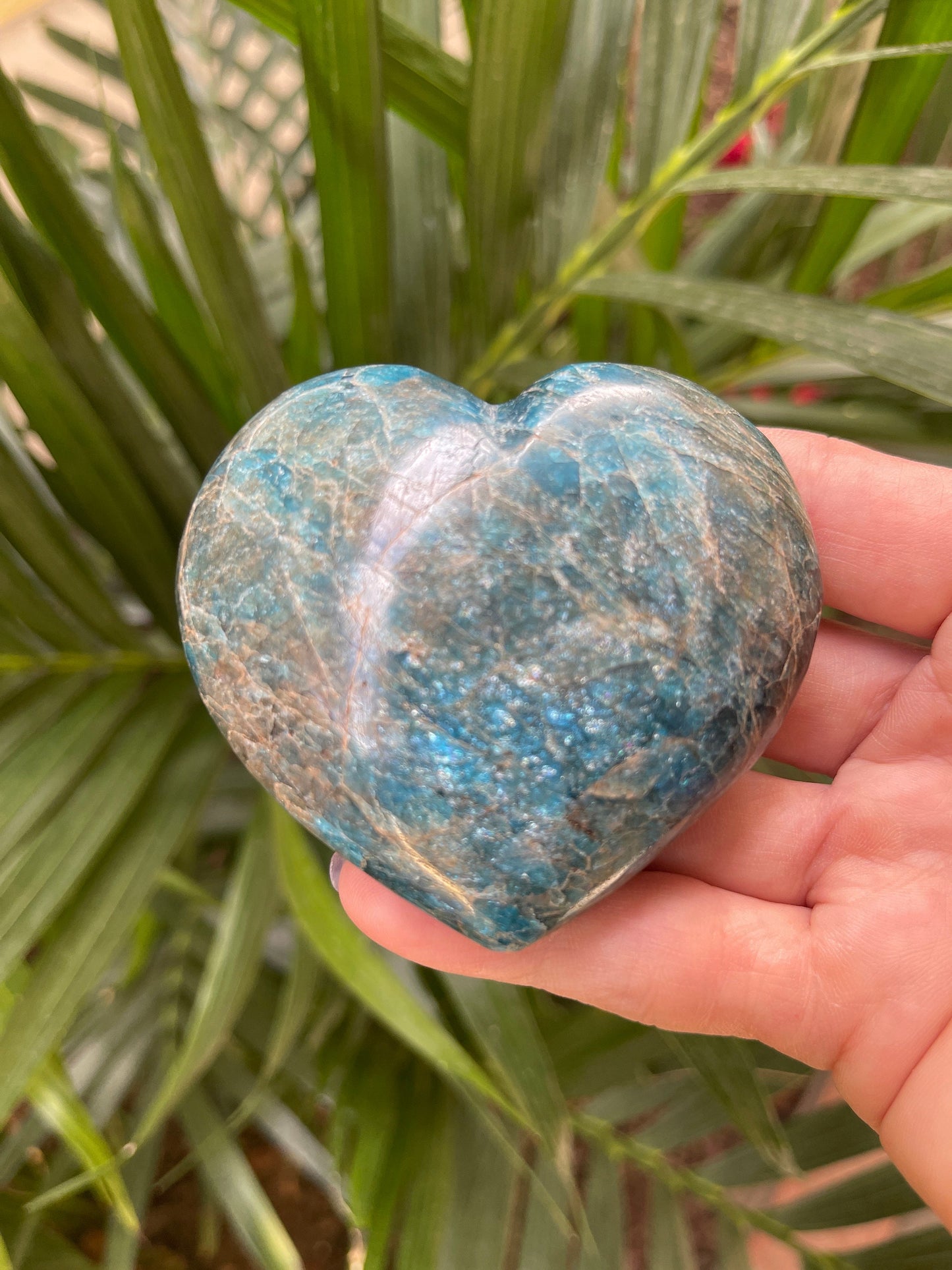 Apatite Heart, Crystal Heart, Carved Apatite, Blue Crystals, Home Decor, Crystals for Clarity, Meditation tools