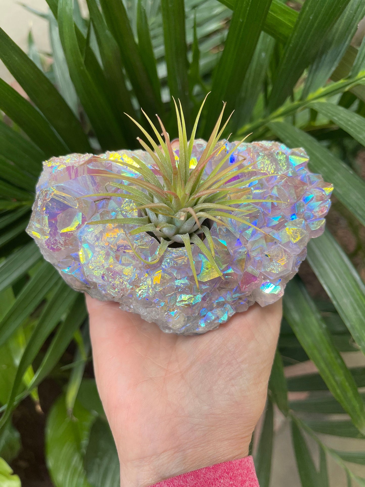 Angel Aura Amethyst Air Plant Holder, Aura Crystals, Amethyst Sphere holder, Aura Candle Holder, Home Decor, Home Accessories,