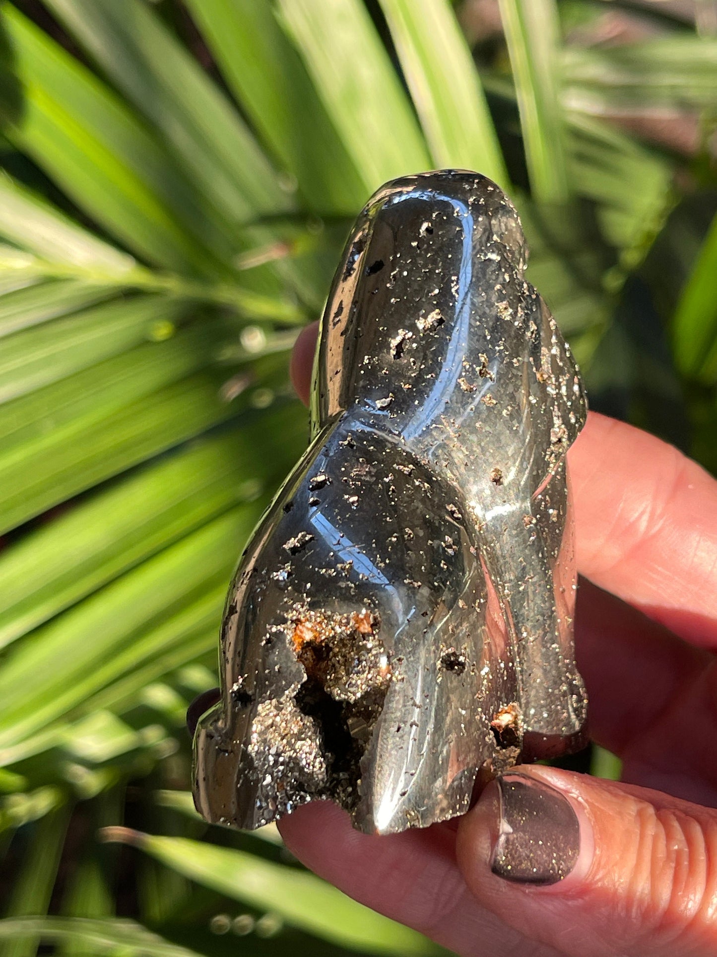 Pyrite Dog, Pyrite Carvings, Gifts for Dog Lovers, Home Decor, Dog Carvings, Crystal Dogs, Dog Decor