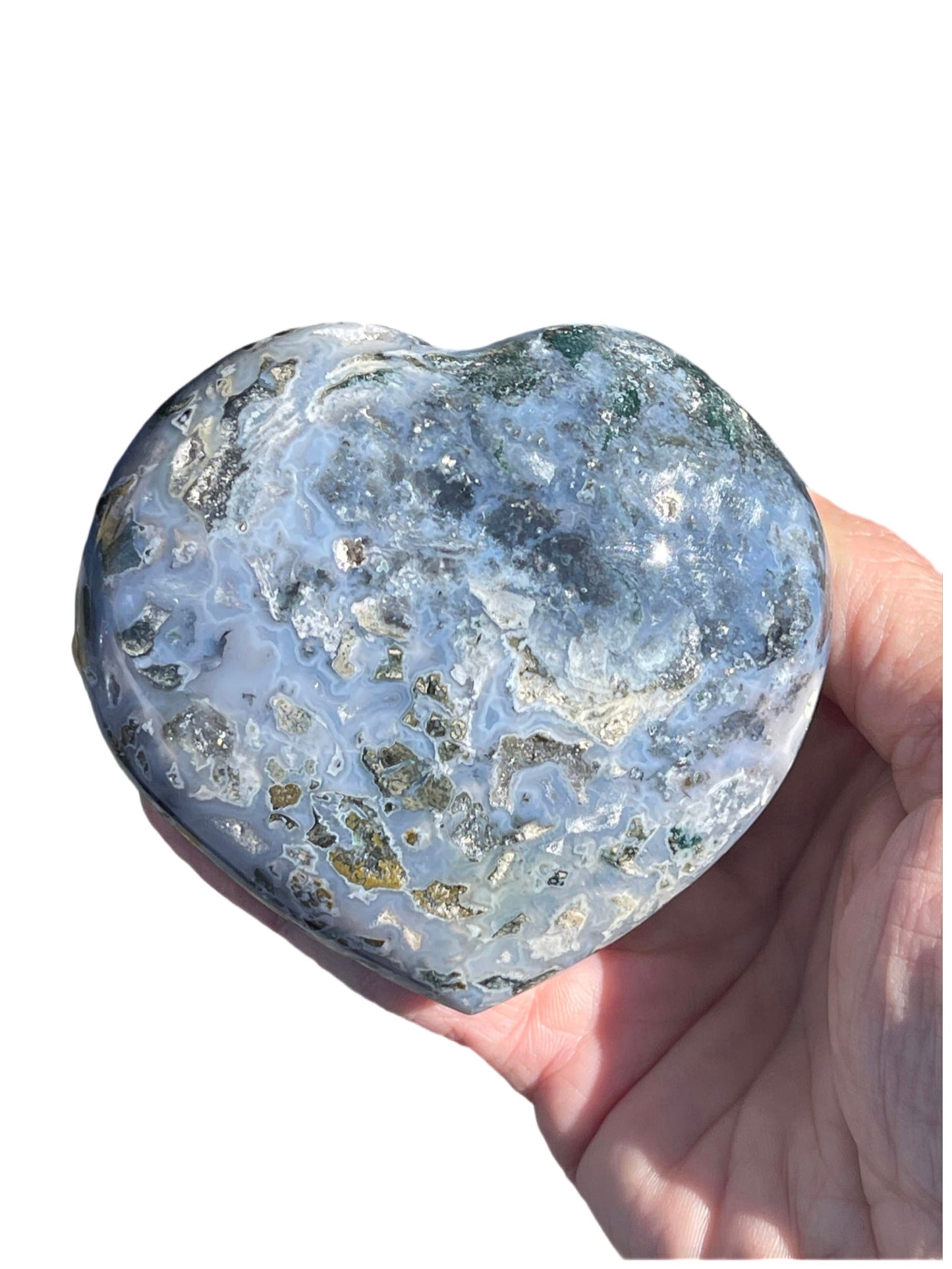 Cosmic Jasper Heart, Cosmic Jasper Carvings, Heart Crystals, Home Decor, Ocean Jasper, Home Accessories, Gifts for Crystal Lovers