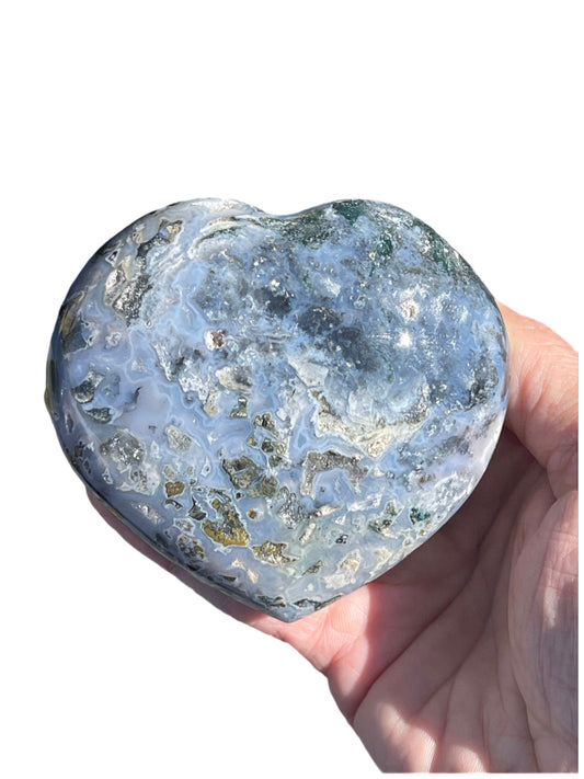 Cosmic Jasper Heart, Cosmic Jasper Carvings, Heart Crystals, Home Decor, Ocean Jasper, Home Accessories, Gifts for Crystal Lovers
