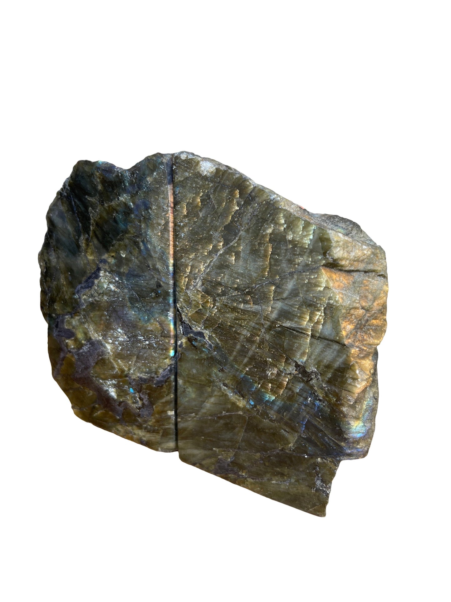 Labradorite Book Ends, Purple Labradorite,Home Decor, Raw Labradorite, Home Accessories, Library Decor,Unisex Gifts Gemstone Bookends