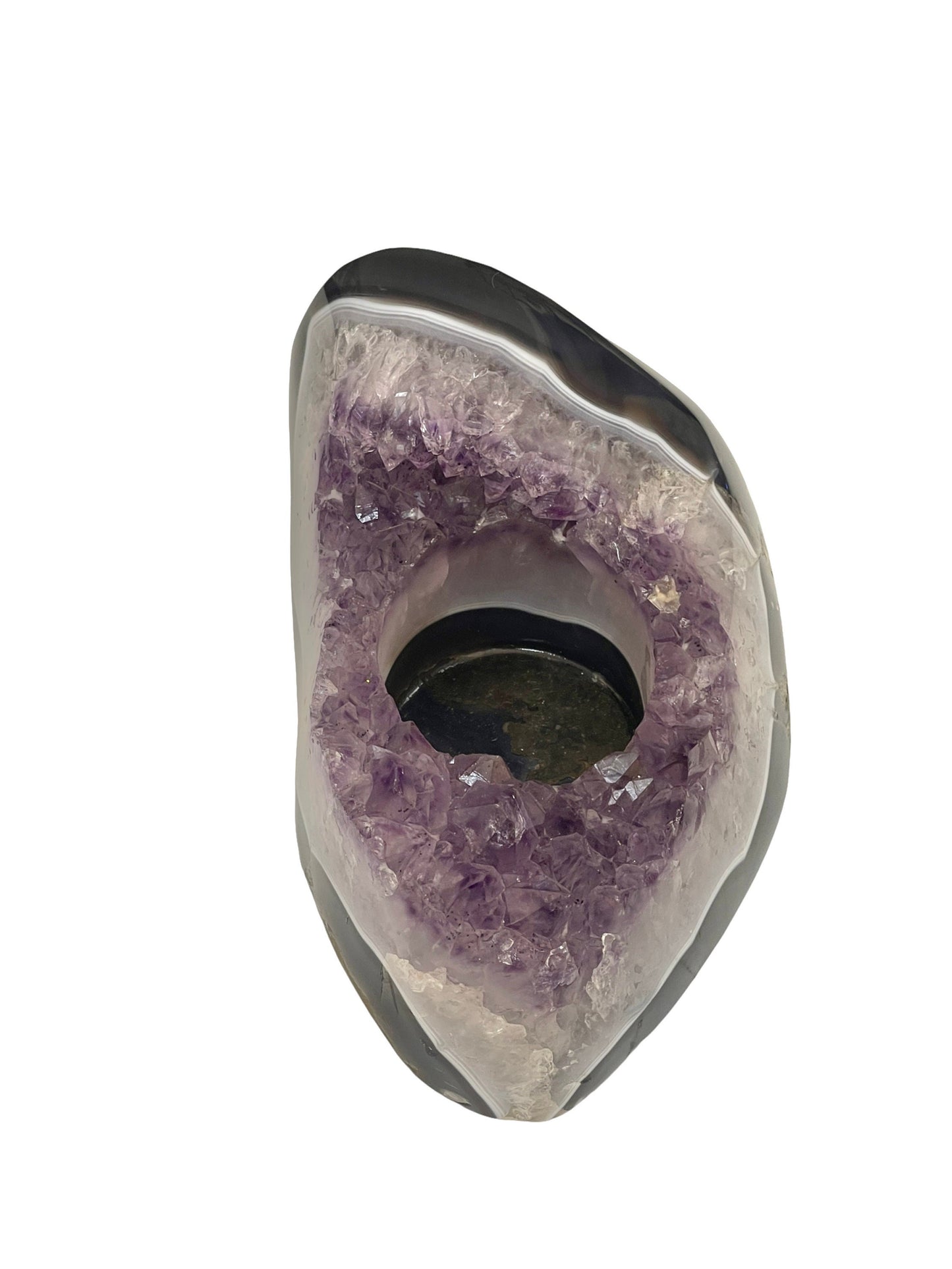 Large Amethyst Candleholder, Votive Holder, Home Accessories, Home Decor, Amethyst, Reiki, Air Plant Holder, Meditation, Candle Holder