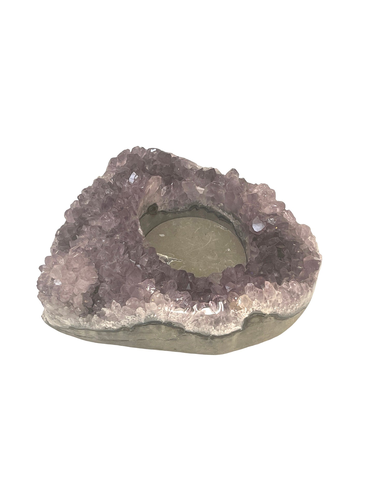 Large Amethyst Candleholder, Amethyst Candle Holder, Home Accessories, Home Decor, Amethyst, Reiki, Air Plant, Meditation, Candle Holder