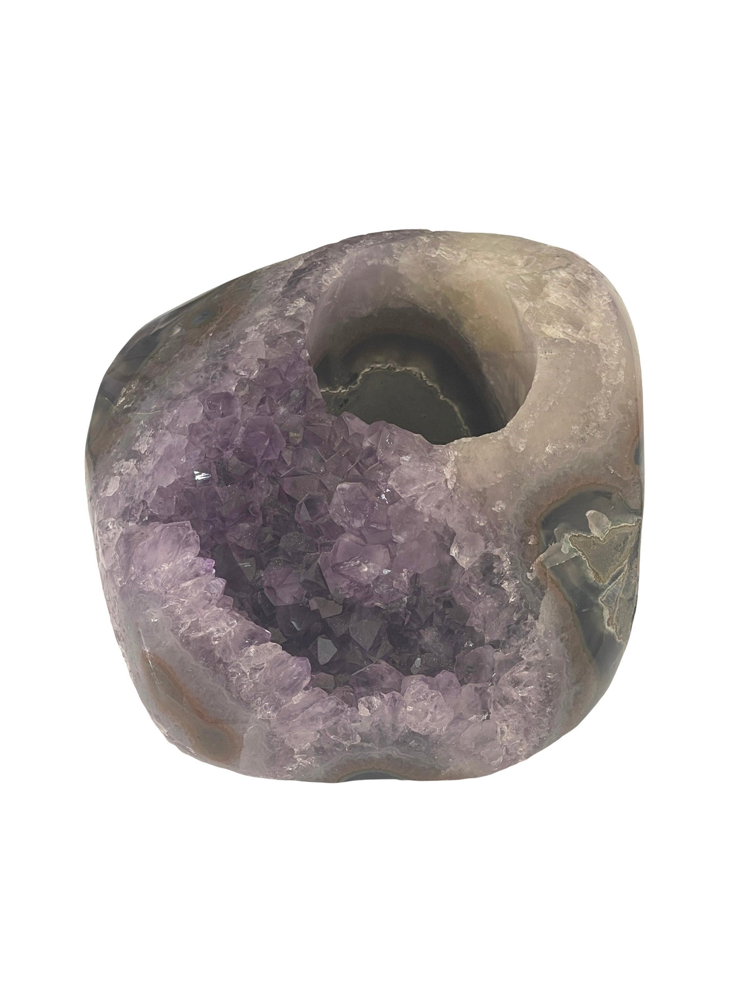 Large Amethyst Candleholder, Votive Holder, Home Accessories, Home Decor, Yoga, Air Planter, MeditationTools, Gifts for Him, Zen Interiors