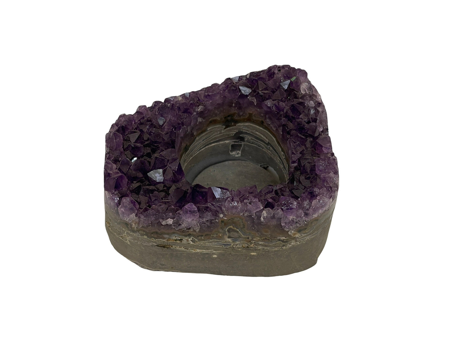 Amethyst Candleholder, Amethyst, Home Accessories, Home Decor, Amethyst, Chakra, Reiki, Air Plant, Meditation, Candle Holder, Sphere Holder