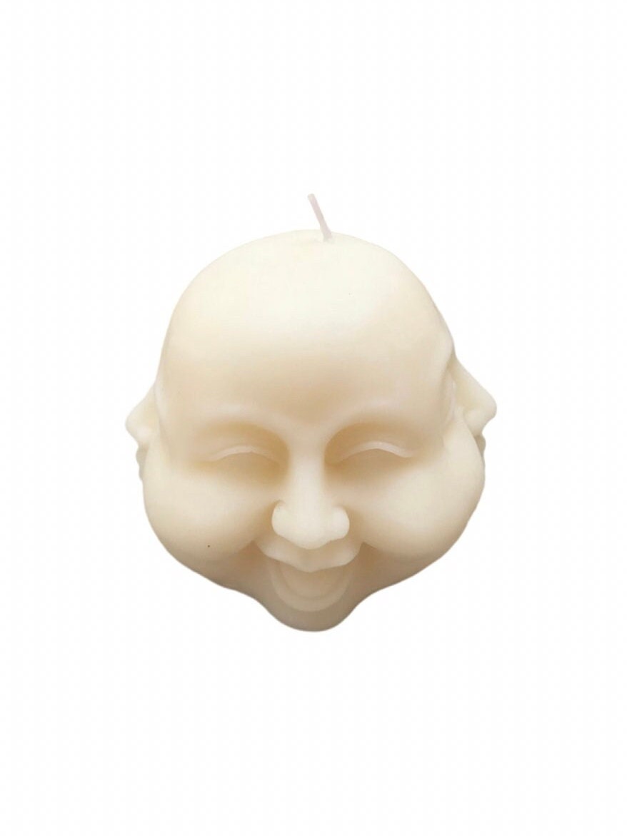 Four Faces of Buddha Candle, Wax Buddha Head, Clean Burning Candles, Zen Decor, Unique Soy Candles, Luxury Candles, Meditation Candles,
