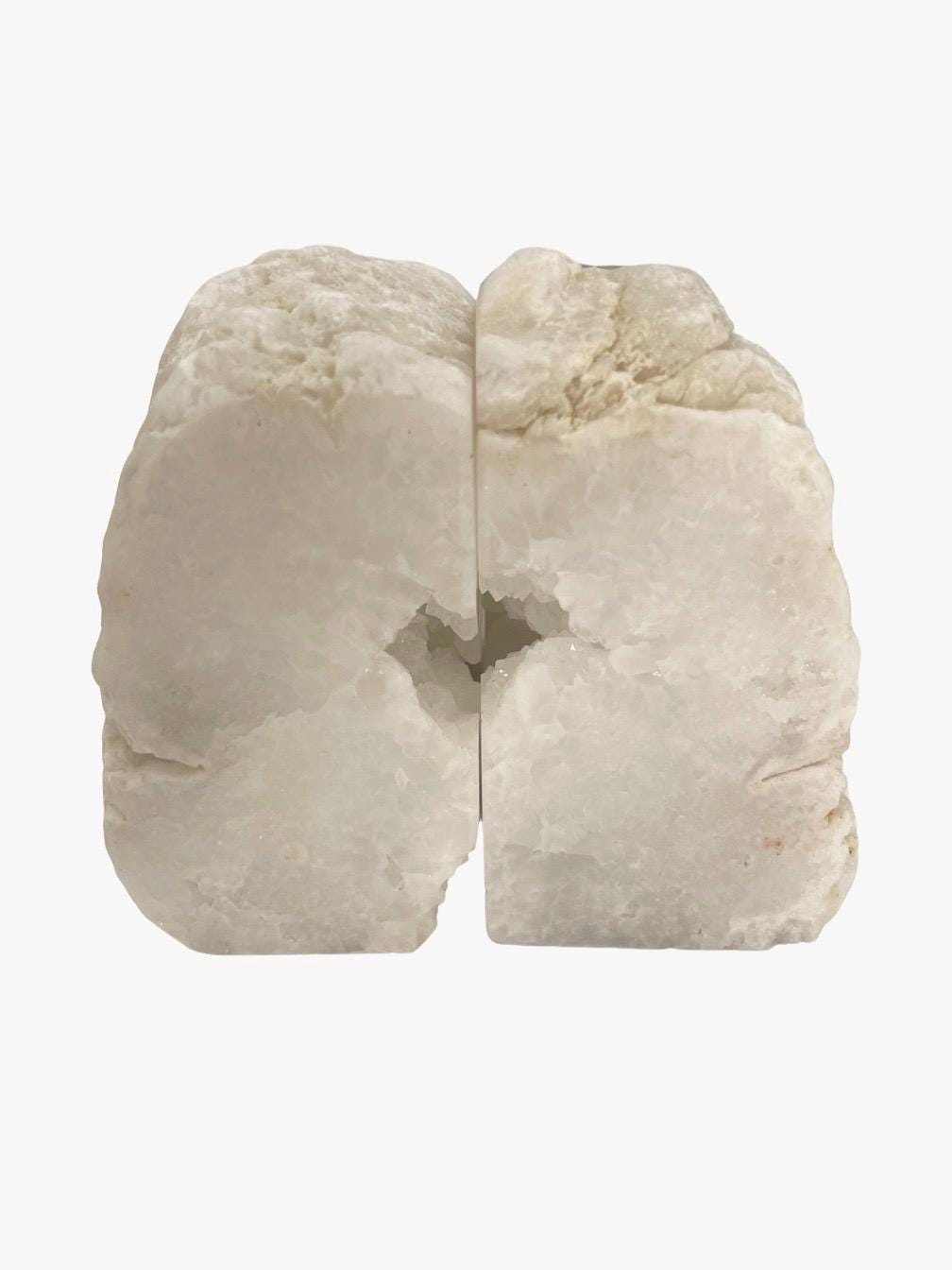Quartz Bookends, Quartz Geode Home Decor, Quartz Crystal, Home Accessories, High Vibration, Library, Men's Gifts