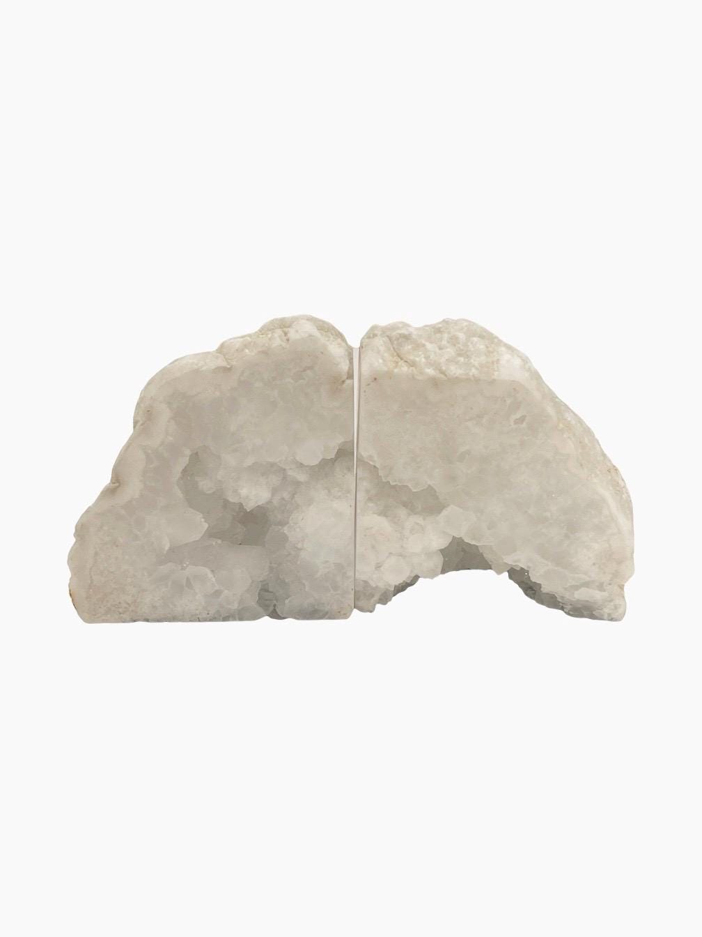 Quartz Bookends, Quartz Geode Home Decor, Quartz Crystal, Home Accessories, High Vibration, Library, Men's Gifts