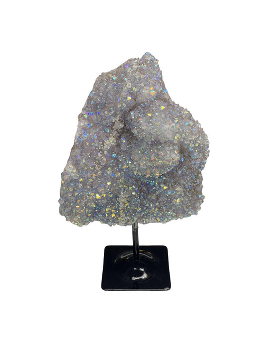 Angel Aura Amethyst on Stand, Aura Crystals, Aura Statement Piece, Home Accessories, Home Decor, Statement Crystals