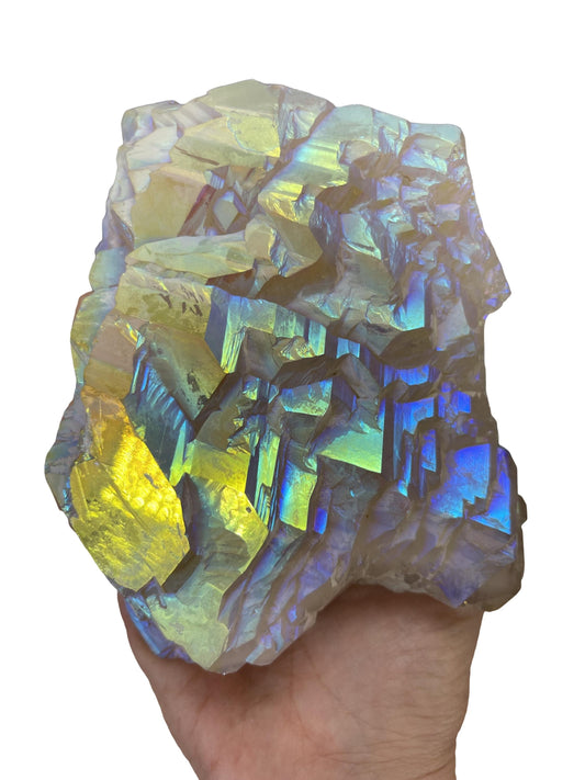 Angel Aura Elestial Quartz, Aura Quartz Point, Aura Crystals, Alligator Quartz, Reiki, Chakra, Meditation, Angels, Clear Quartz,