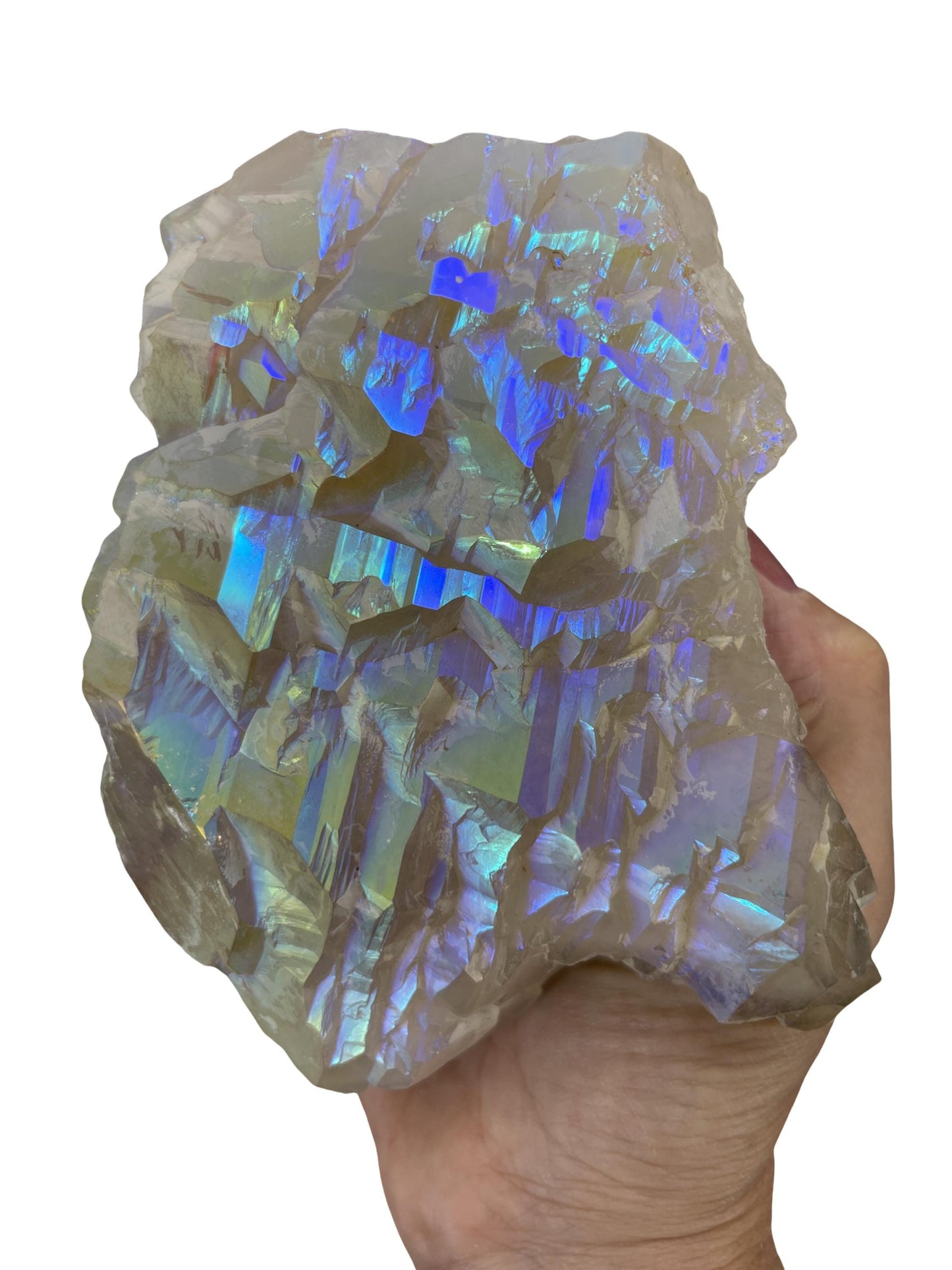 Angel Aura Elestial Quartz, Aura Quartz Point, Aura Crystals, Alligator Quartz, Reiki, Chakra, Meditation, Angels, Clear Quartz,