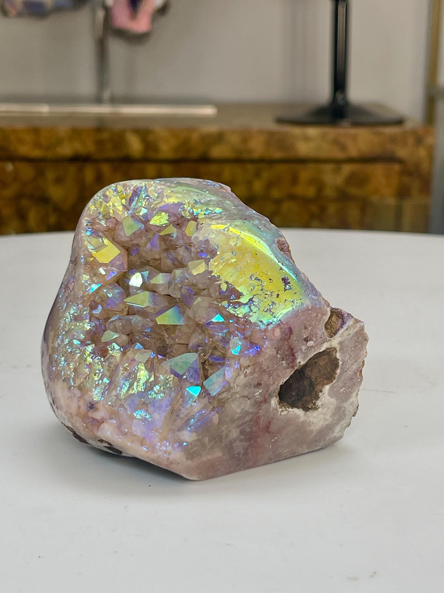 Angel Aura Pink Amethyst Free Form, Aura Crystals, Aura Amethyst, Home Accessories, Home Decor, Gemstone Decor, Gifts for Her