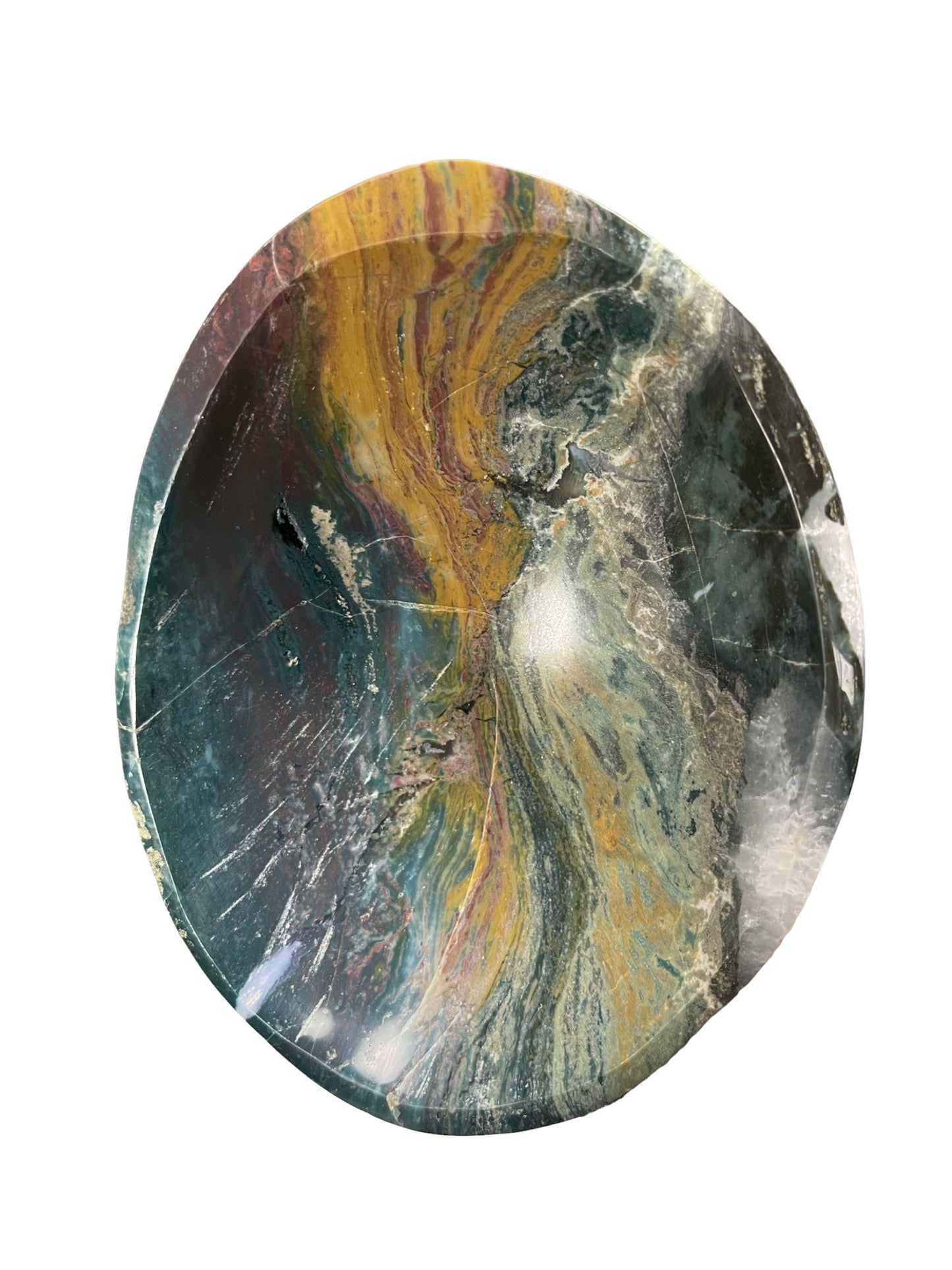 Ocean Jasper Bowl, Home Decor, Ocean Jasper Statement Bowl, Crystal Bowl, Crystals for emotional healing, Trinket Dish, Home Accessories