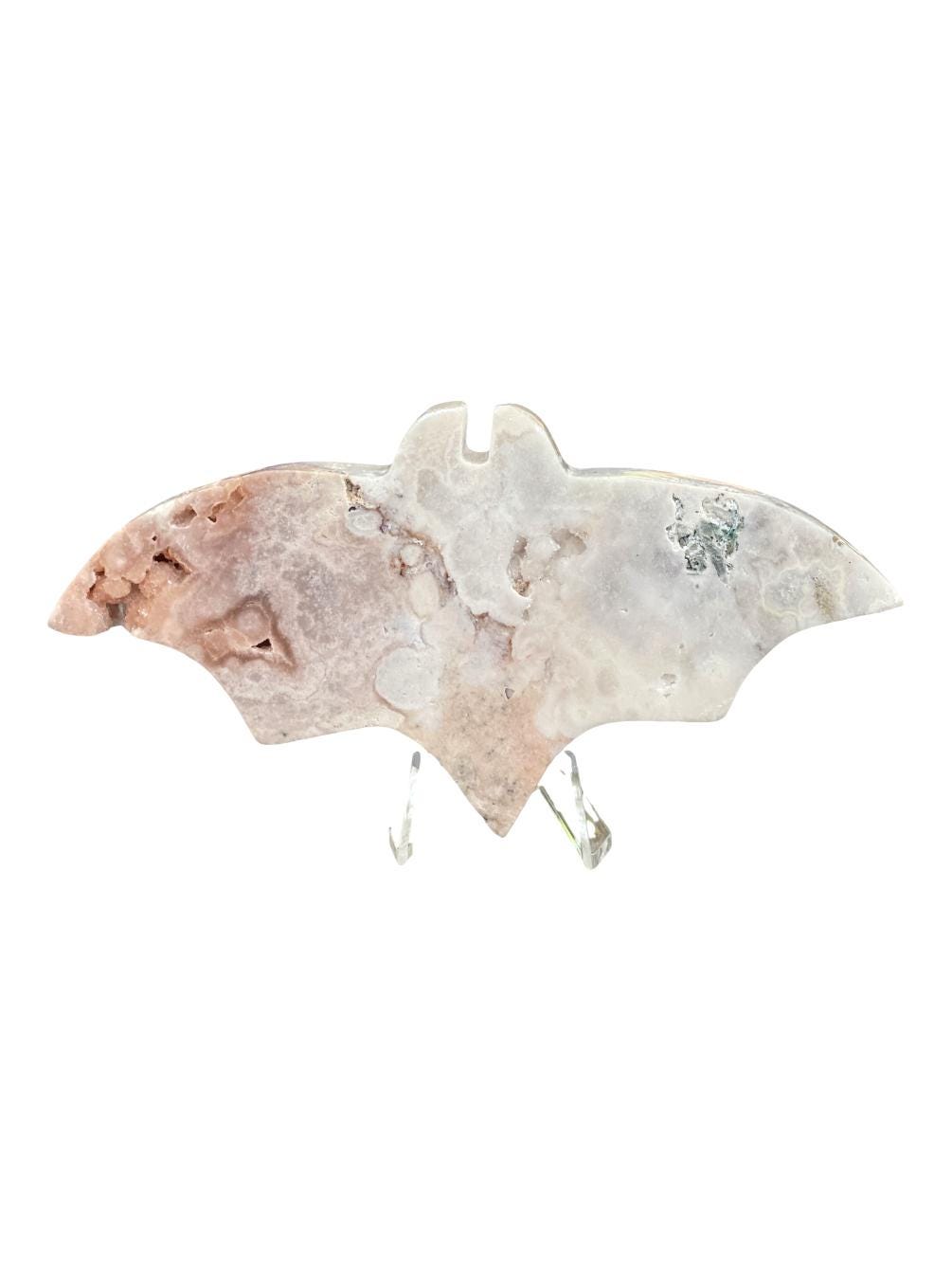 Pink Amethyst Bat, Halloween Crystals, Crystal Bat Carving, Halloween Crystals, Witchy Decor, Home Decor, Halloween Decor, Pink Bat Figurine