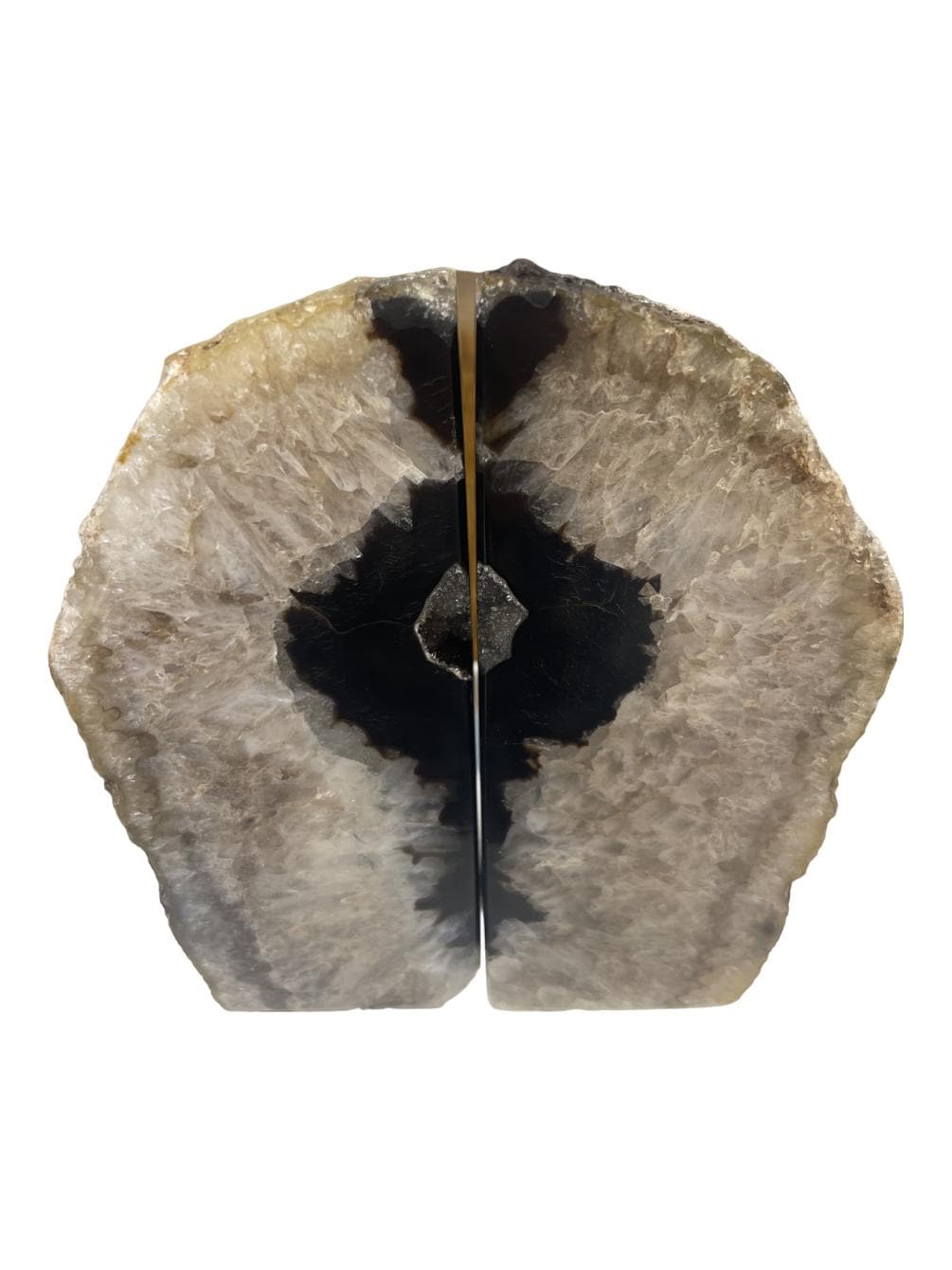 Natural Agate Bookends, Agate Druzy Crystal Display, Home Decor, Housewarming Gift for Him, Library Decor , Rocks and Geodes, Gemstone Decor