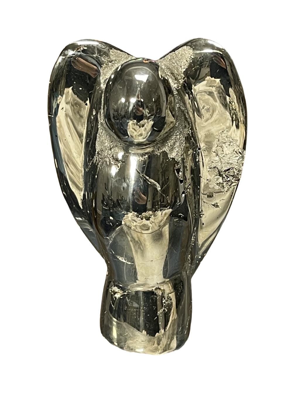 Pyrite Angel – Wealth, Protection, Spiritual Guidance Crystal for Manifestation, Home Decor or Gift, Pyrite Carvings, Crystal Angels, Altar