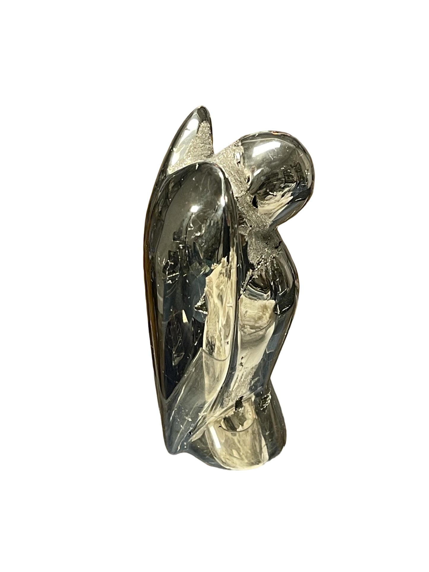 Pyrite Angel – Wealth, Protection, Spiritual Guidance Crystal for Manifestation, Home Decor or Gift, Pyrite Carvings, Crystal Angels, Altar