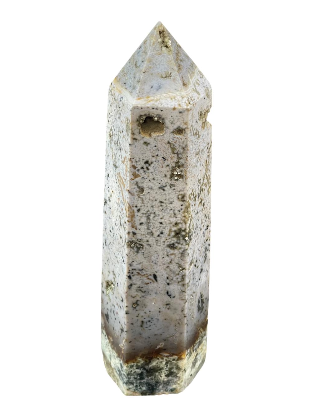 Ocean Jasper Tower, Ocean Jasper Carving, Ocean Jasper Obelisk, Jasper Crystals,Crystal Carvings, Altar Decor, Home Decor, Crystals for Calm