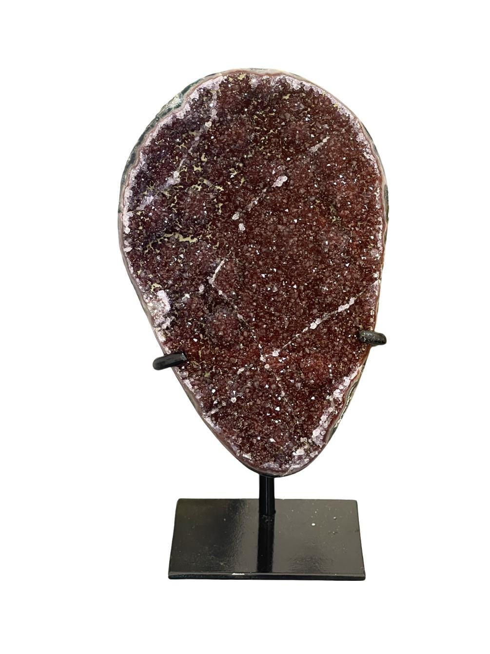 High Quality Amethyst Freeform on Stand, AAA Amethyst, Red Amethyst, Statement Crystals, Home Decor, Uruguay Amethyst, Druzy Amethyst