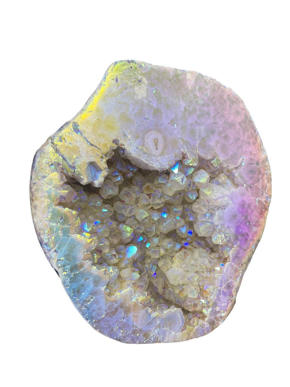 Large Aura Pink Amethyst Geode, Pink Amethyst Statement Piece, Home Accessories, Home Decor, Aura Amethyst Crystals, Crystal Shop