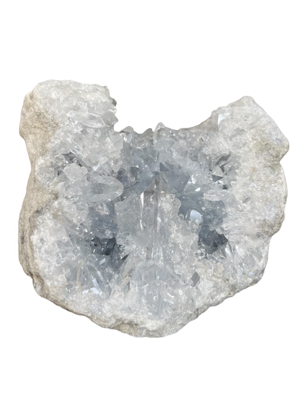 Celestite Geode, Celestine Crystal, Celestite Cluster, Home Decor, Angels, Feng Shui, Altar Decor, Meditation Crystals for Calm, Sleep