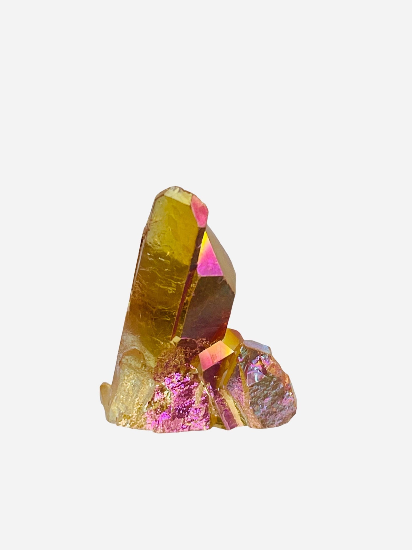 Sunset Aura Quartz Cluster, Sunset Aura Crystals, Home Decor, Reiki Charged Crystals