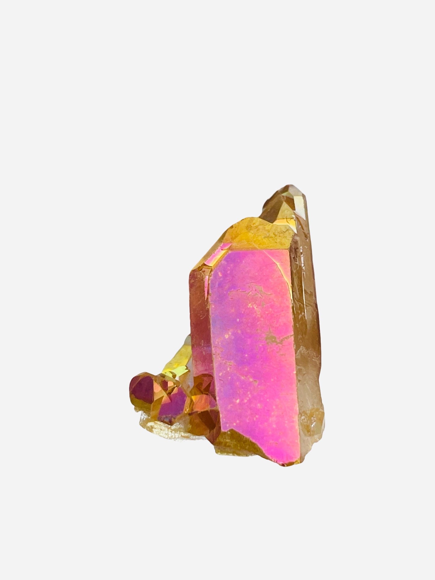 Sunset Aura Quartz Cluster, Sunset Aura Crystals, Home Decor, Reiki Charged Crystals