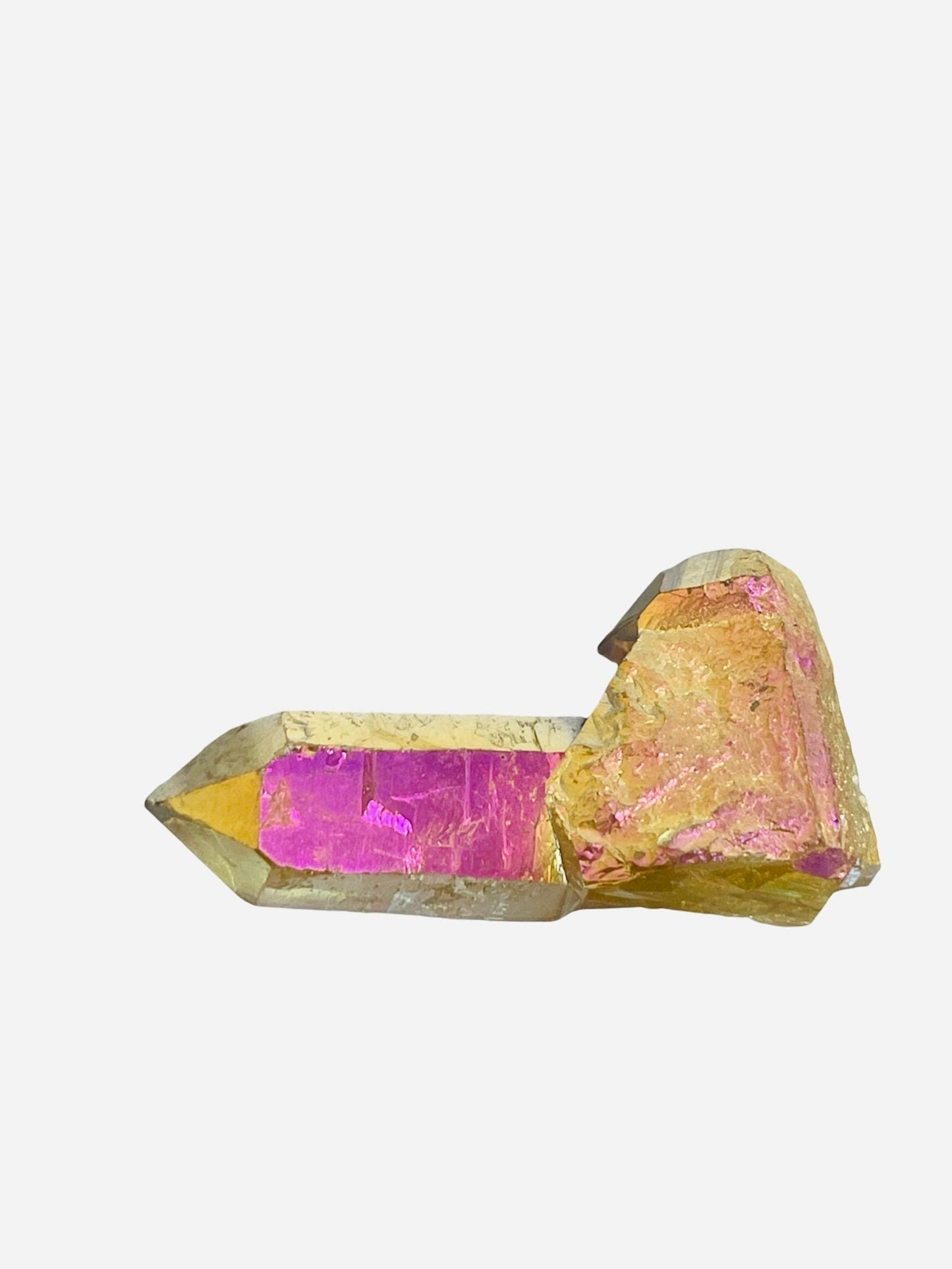 Sunset Aura Quartz Cluster, Aura Crystals, Home Accessories, Home Decor, Sunset Aura Crystals, Uplifting Energy Crystals