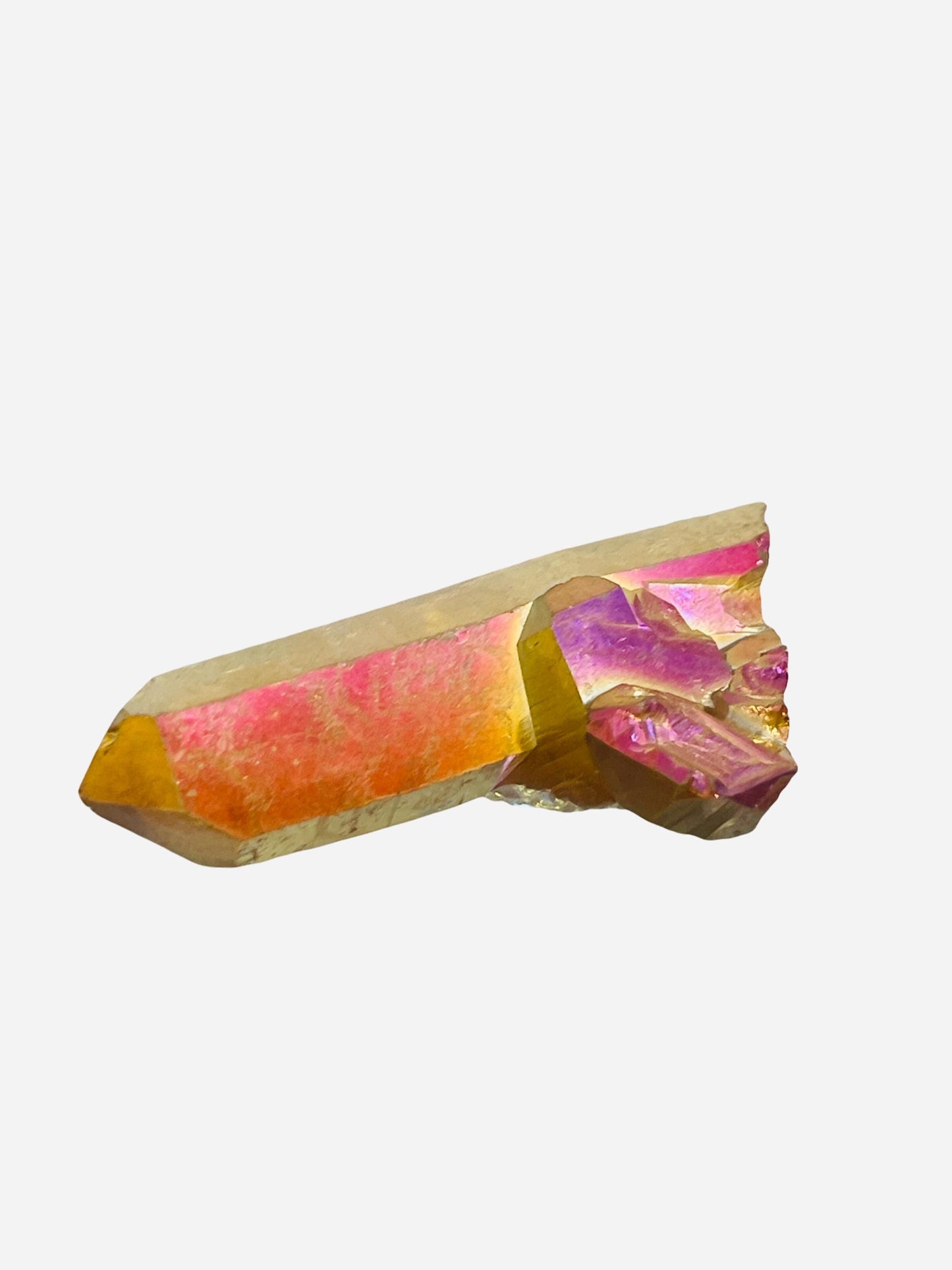 Sunset Aura Quartz Cluster, Aura Crystals, Home Accessories, Home Decor, Sunset Aura Crystals, Uplifting Energy Crystals
