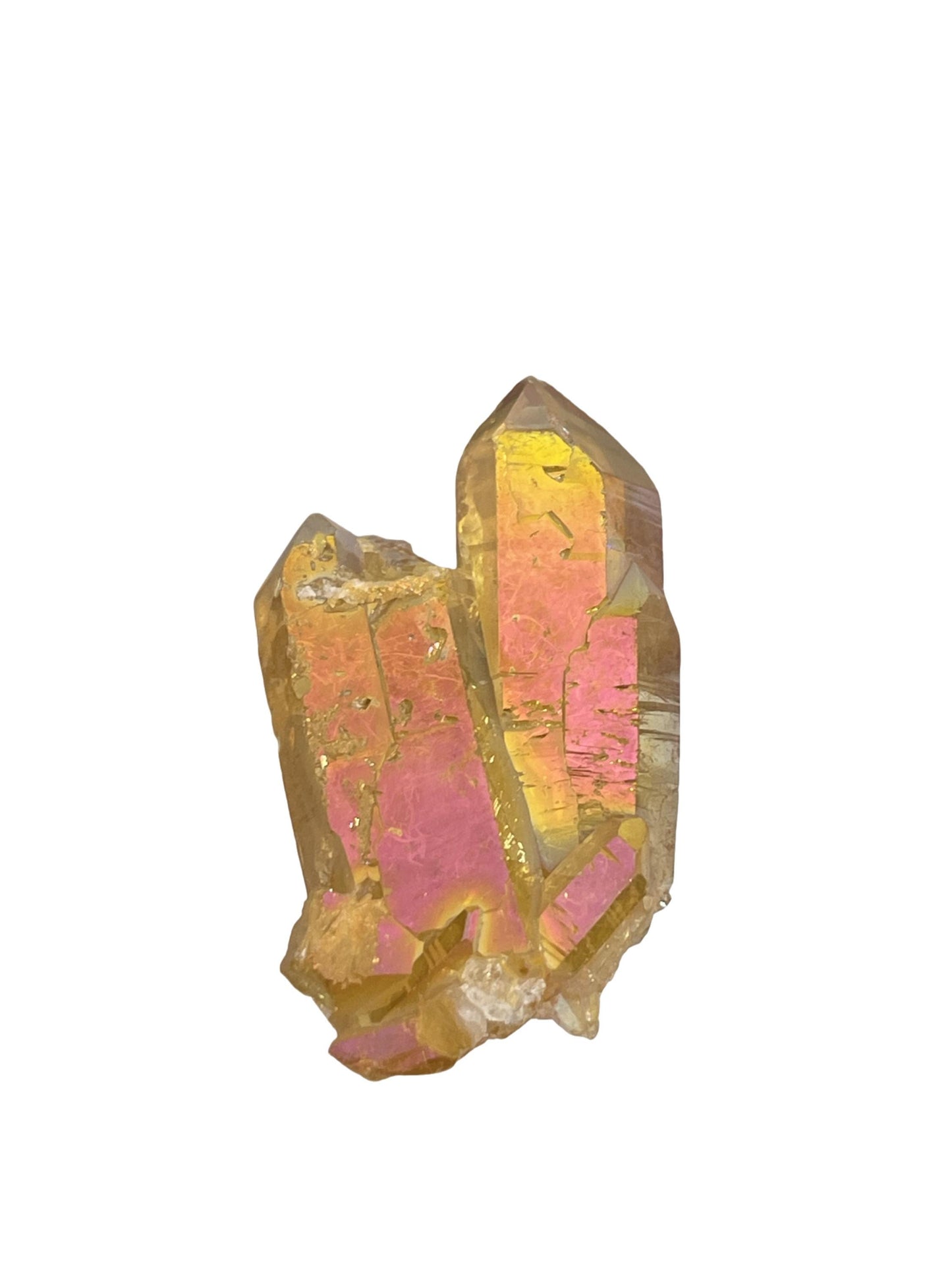 Sunset Aura Quartz Cluster, Aura Crystals, Home Accessories, Home Decor, Reiki Charged Crystals, Meditation Crystals