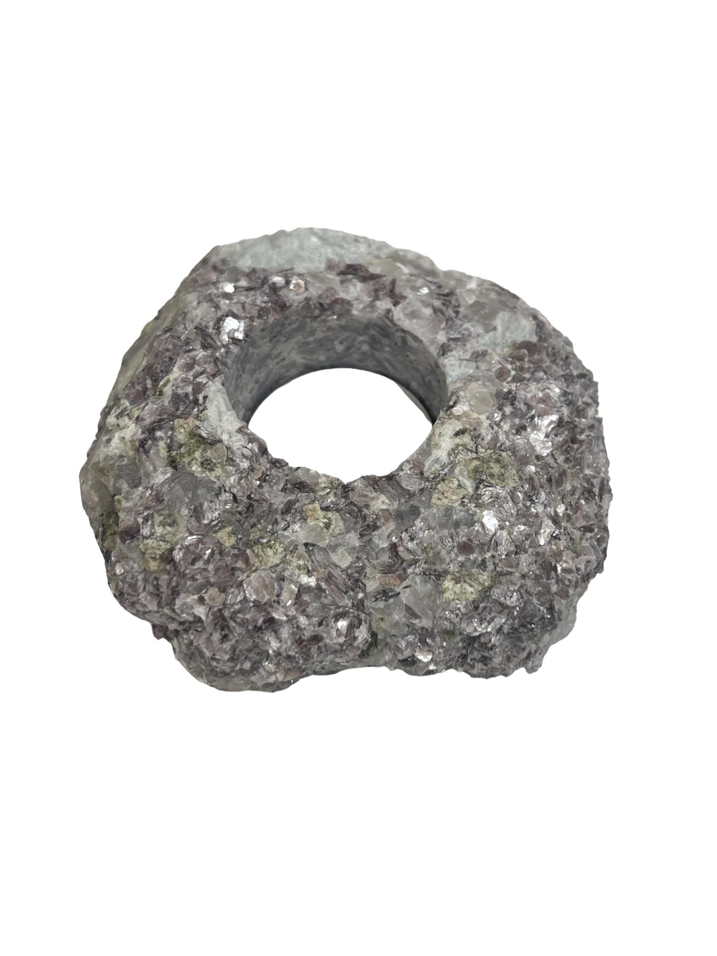Lepidolite Candle Holder, Lepidoltie Mica, Crystal Tea Light Holder, Home Accessories, Home Decor, Crystals for Stress Relief, Unique Candle