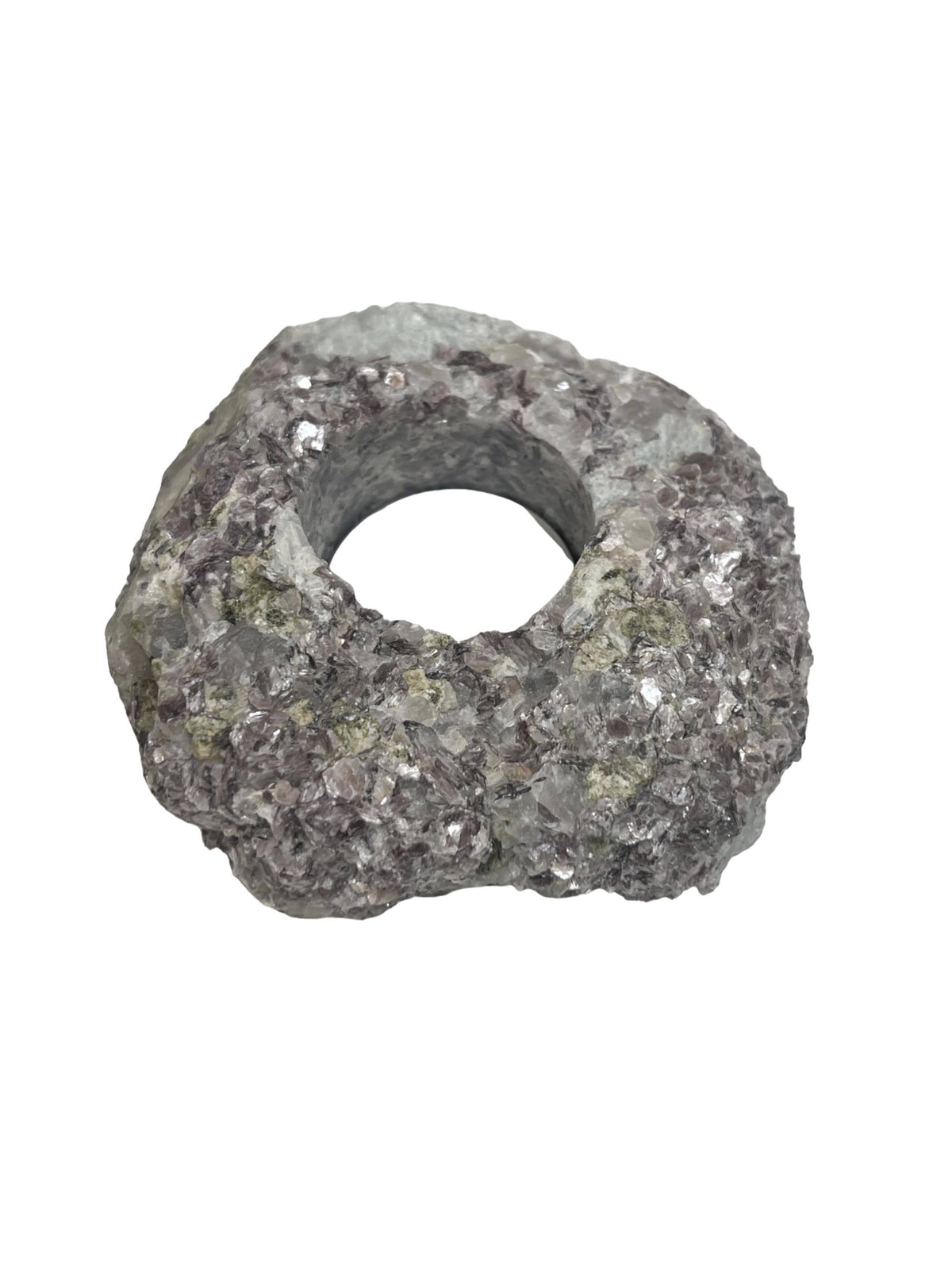 Lepidolite Candle Holder: Mica Tea light Candle for Calm
