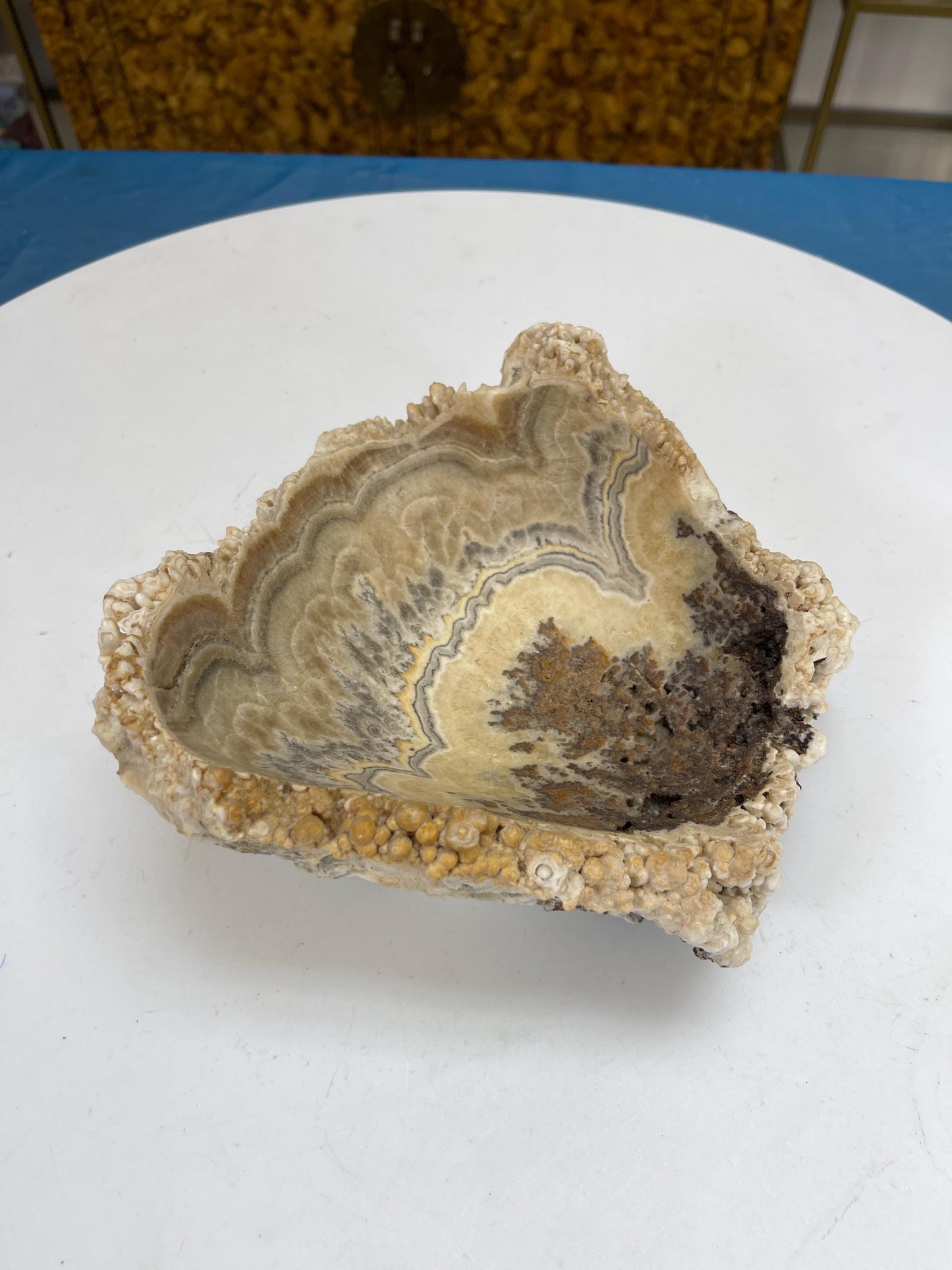 Large Natural Onyx Bowl, Brown Onyx Dish, Large Crystal Dish, Gemstone Decor, Statement Crystal Bowl, Home Accessories, Crystal Home Decor