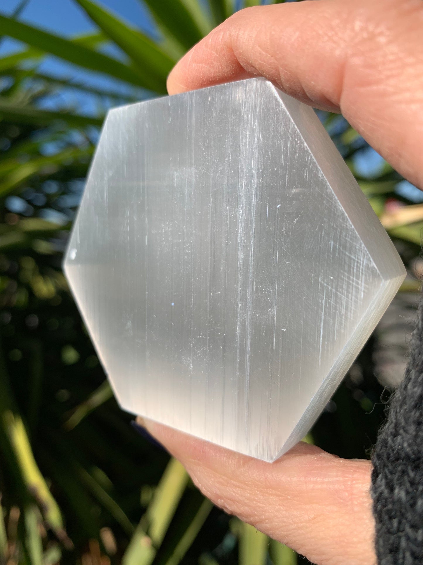 Selenite Hexagon, Etched Selenite Sacred Geometry Symbols, Selenite Charging Plate, Sacred Space, Altar, Crystal Grid, Energy Clearing