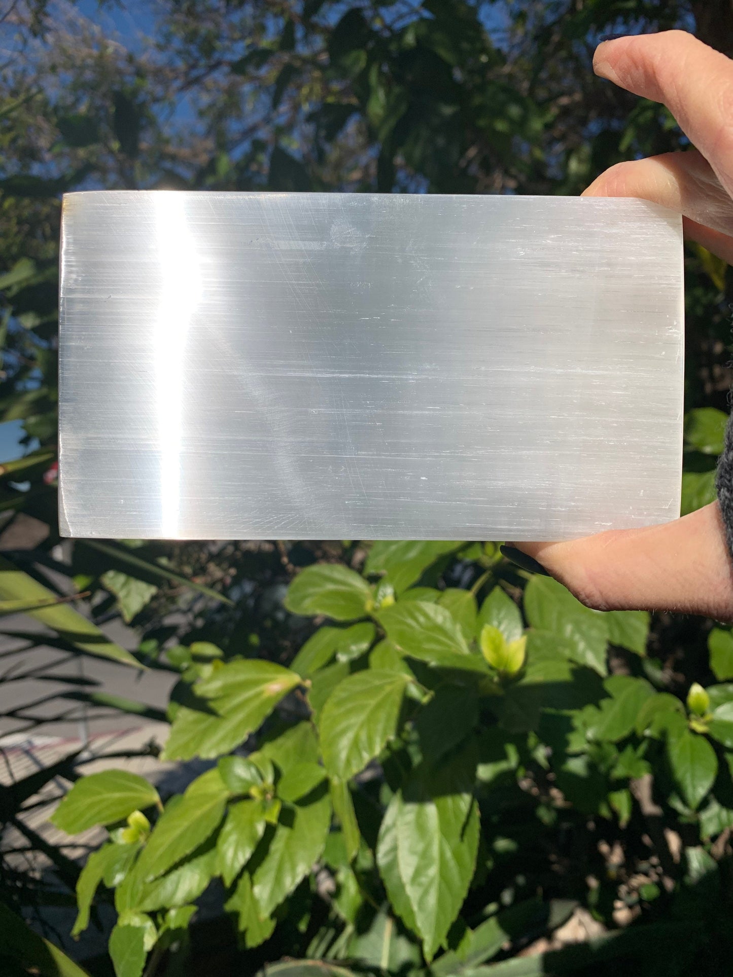 Large Lotus Charging Plate, Etched Selenite Lotus, Large Selenite Rectangle Sacred Symbols, Sacred Space, Energy Clearing