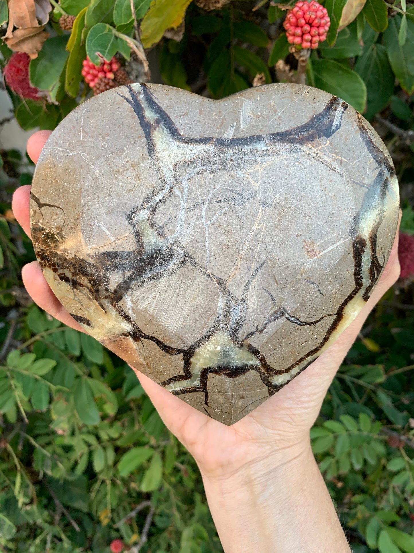 Large Septarian Bowl, Septarian Heart Dish, Septarian Bowl, Home Decor, Home Accessories, Reiki, Crystal Shop, Valentine's Day Gifts, Hearts