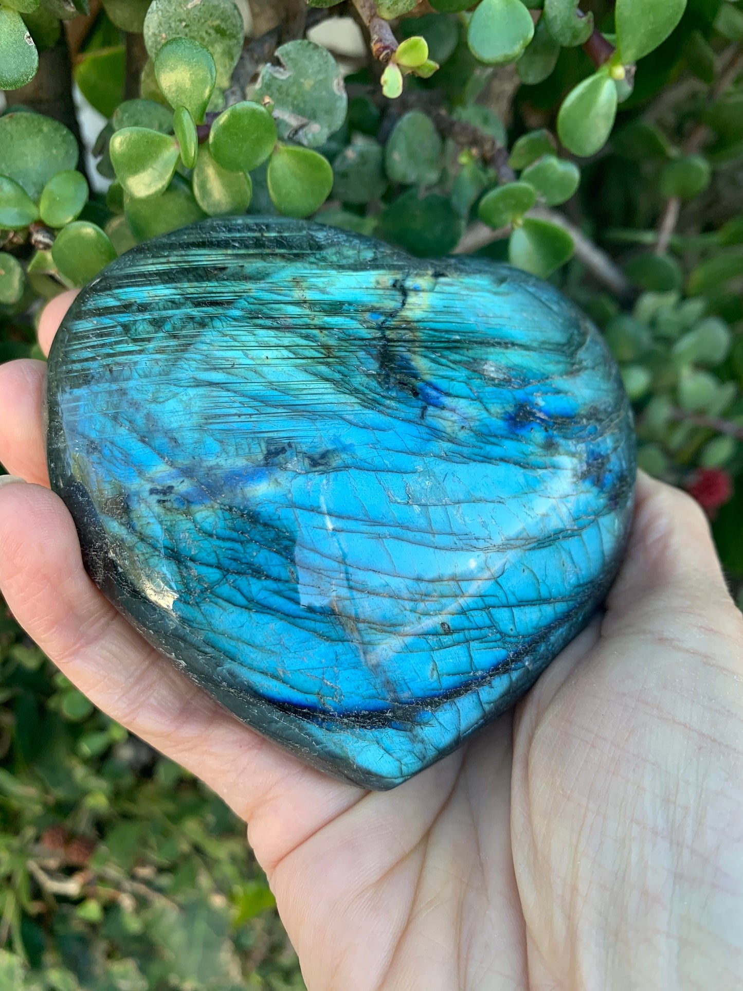 Labradorite Heart, Flashy Labradorite, Carved Labradorite, Accessories, Home Decor, Intuition